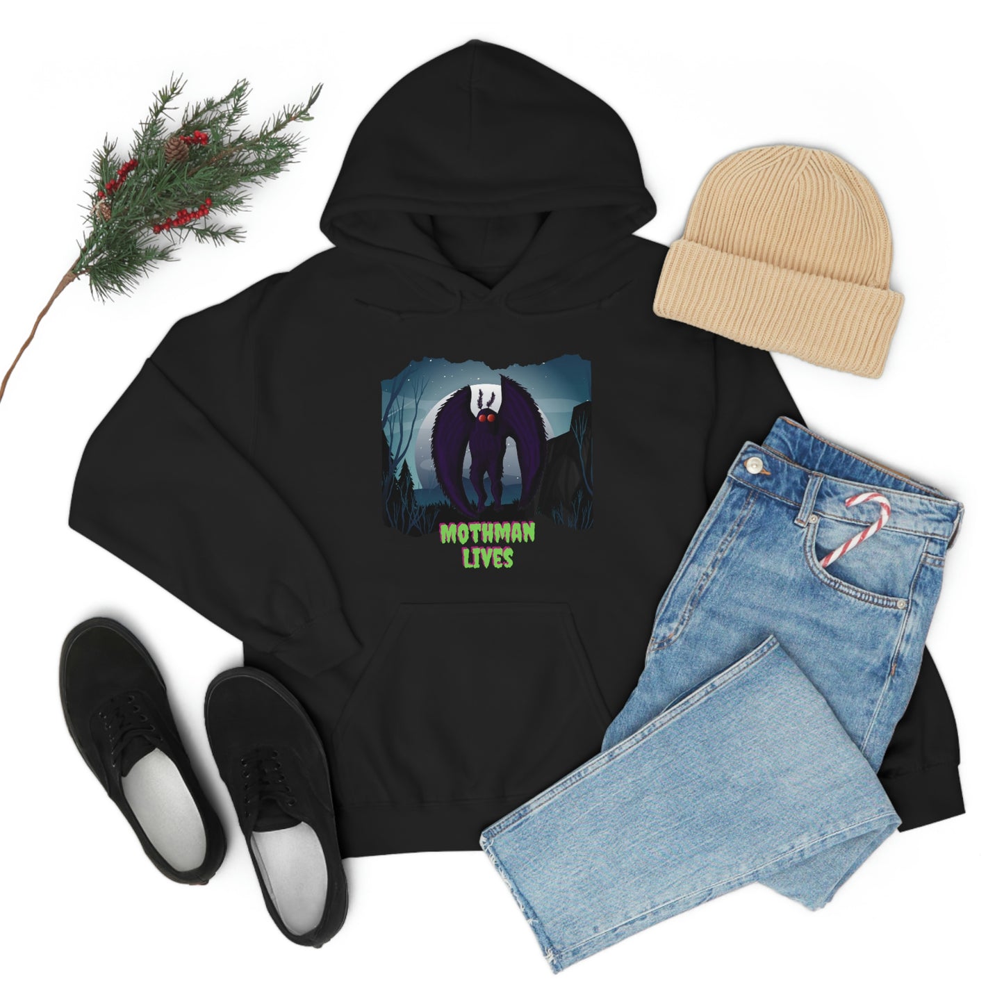 Mothman Lives Cryptid Hoodie