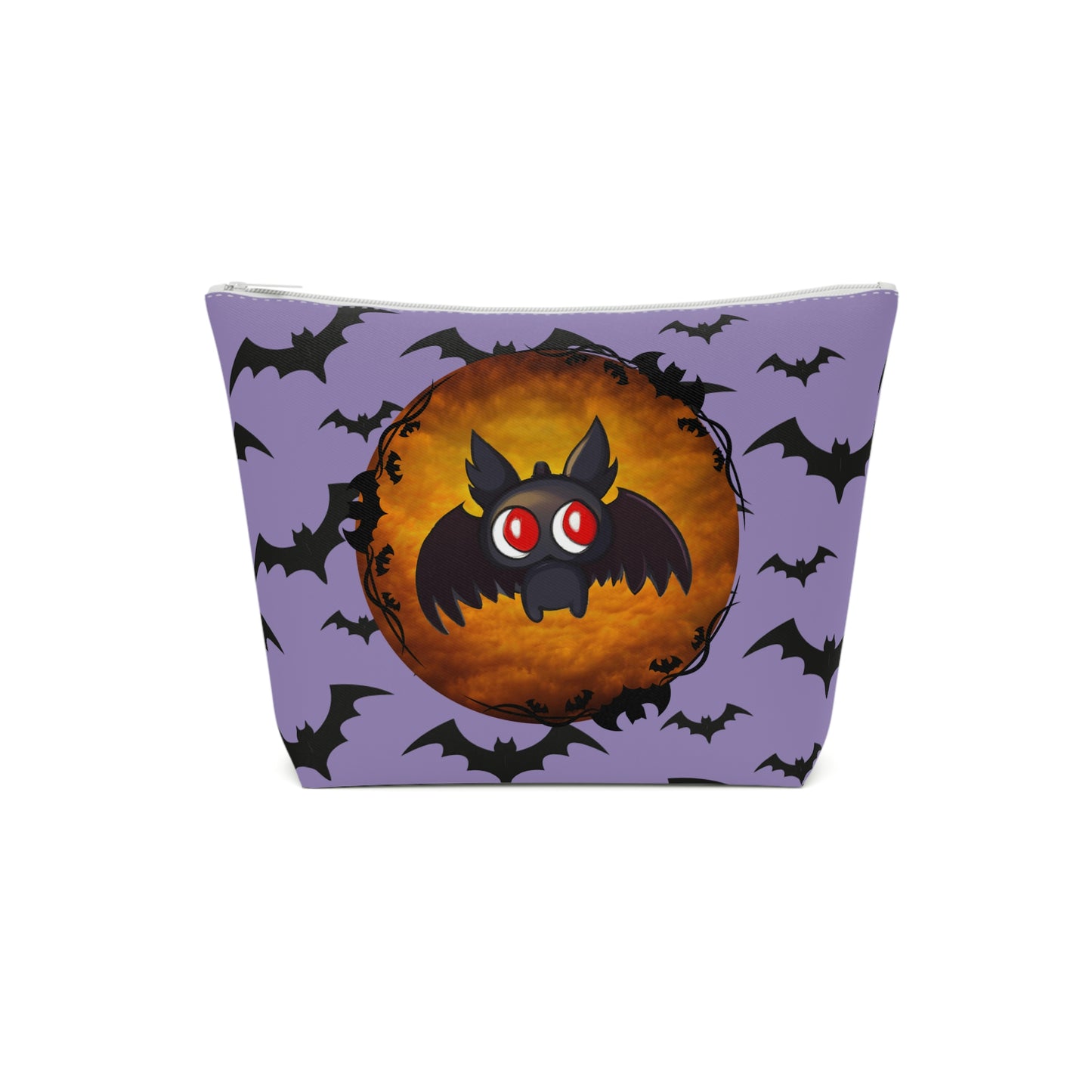 Adorable Pastel Goth Kawaii Bat Makeup Bag