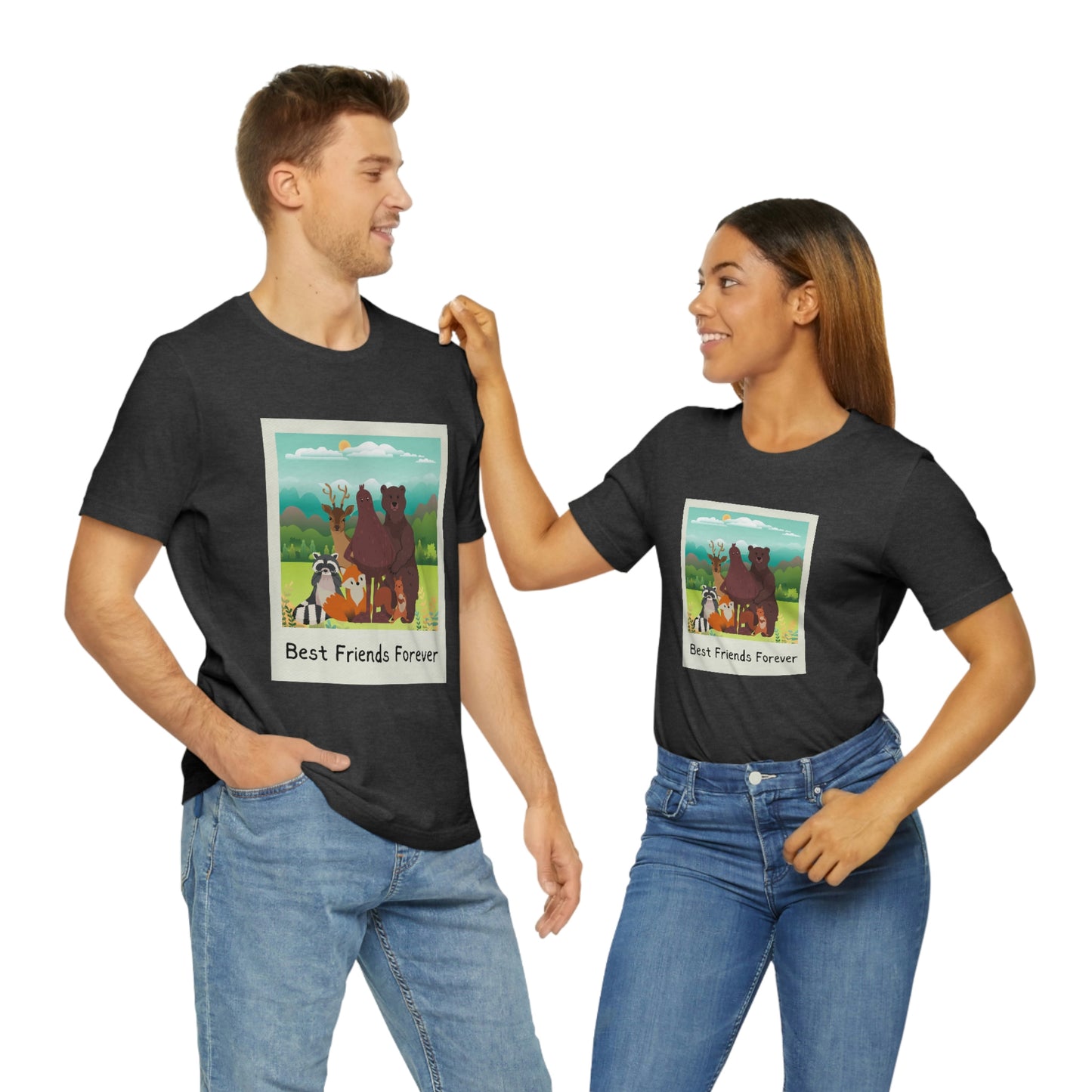 Best Friends Forever Bigfoot Cryptid Short Sleeve Tee