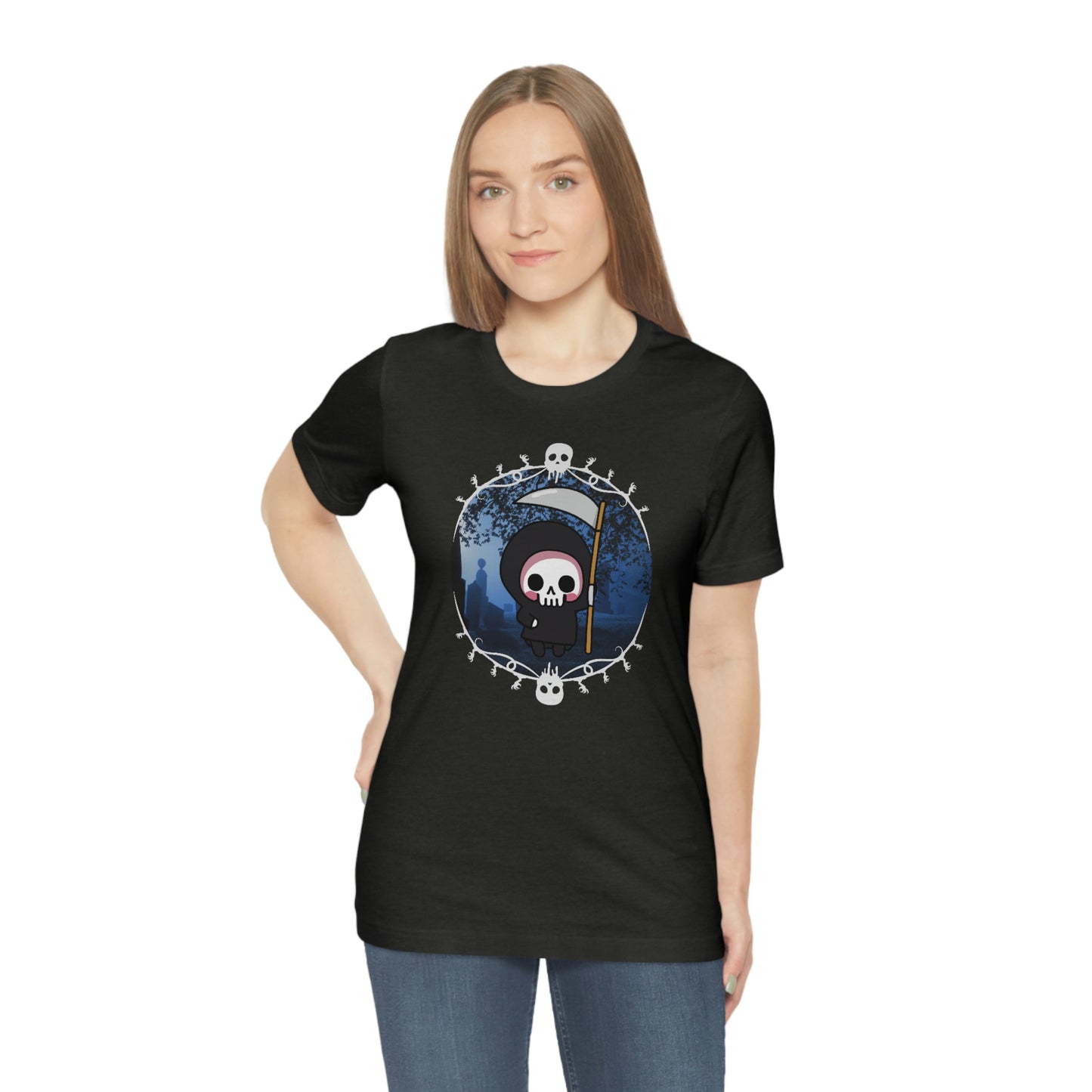 Kawaii Grim Reaper Gothic Shirt- Great for Pastel Goth Look Lord and Lady Towers