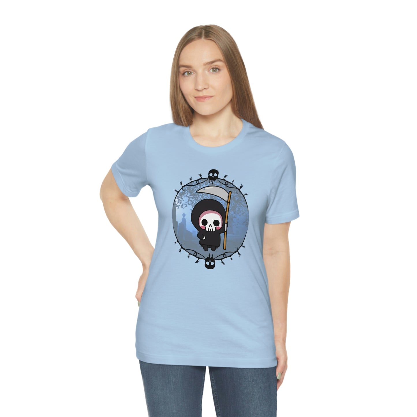 Kawaii Grim Reaper Gothic Shirt- Great for Pastel Goth Look Lord and Lady Towers