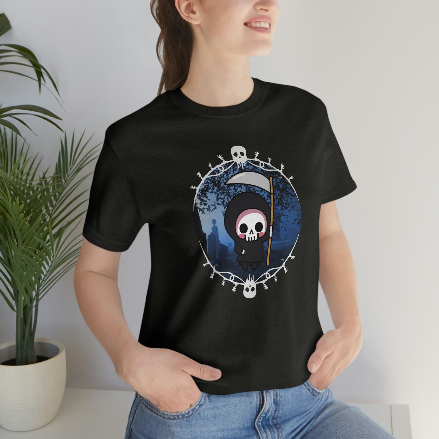 Kawaii Grim Reaper Gothic Shirt- Great for Pastel Goth Look Lord and Lady Towers