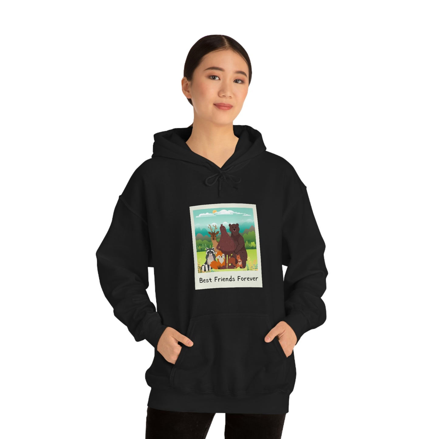 Best Friends Forever Bigfoot Cryptid Hooded Sweatshirt