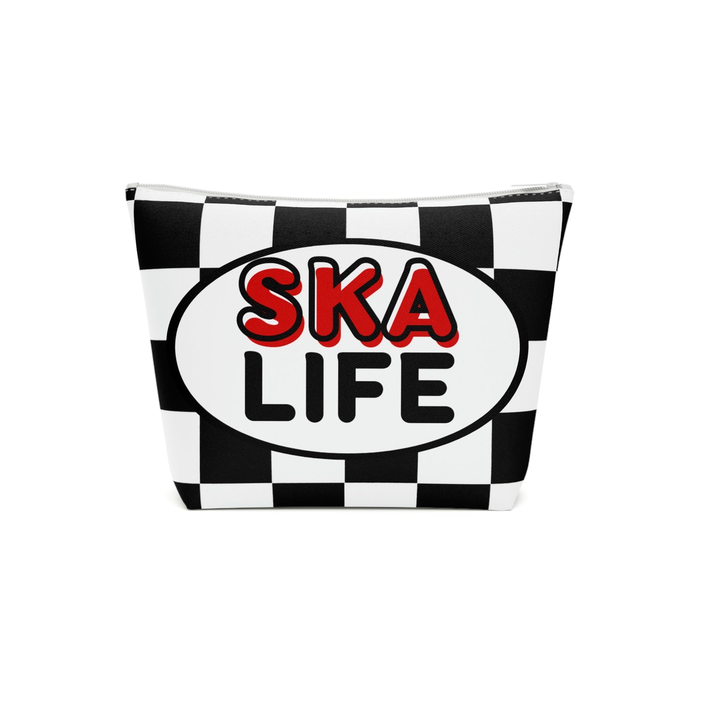 Ska life retro checkered Makeup Bag