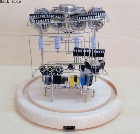 Nixie Tube Assemble Yourself Steampunk Retro Clock with Remote Lord and Lady Towers