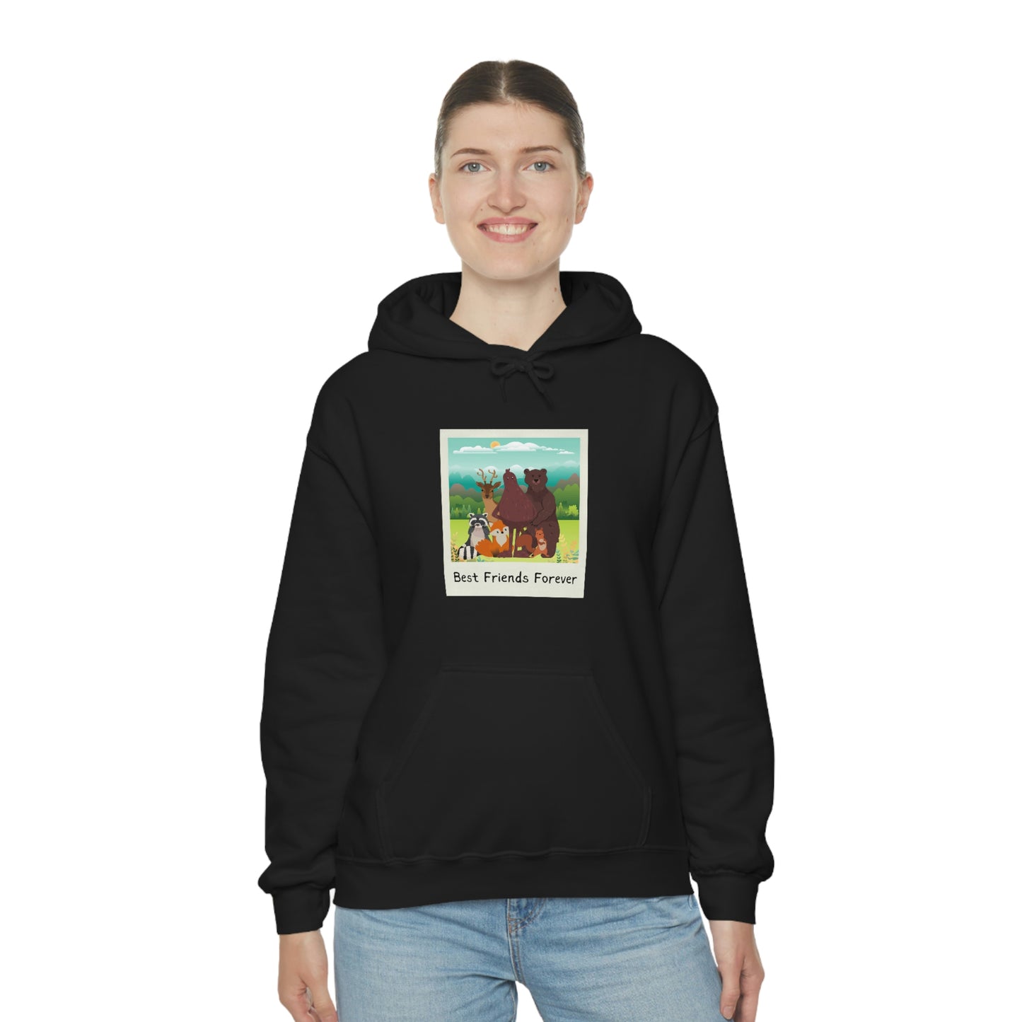 Best Friends Forever Bigfoot Cryptid Hooded Sweatshirt