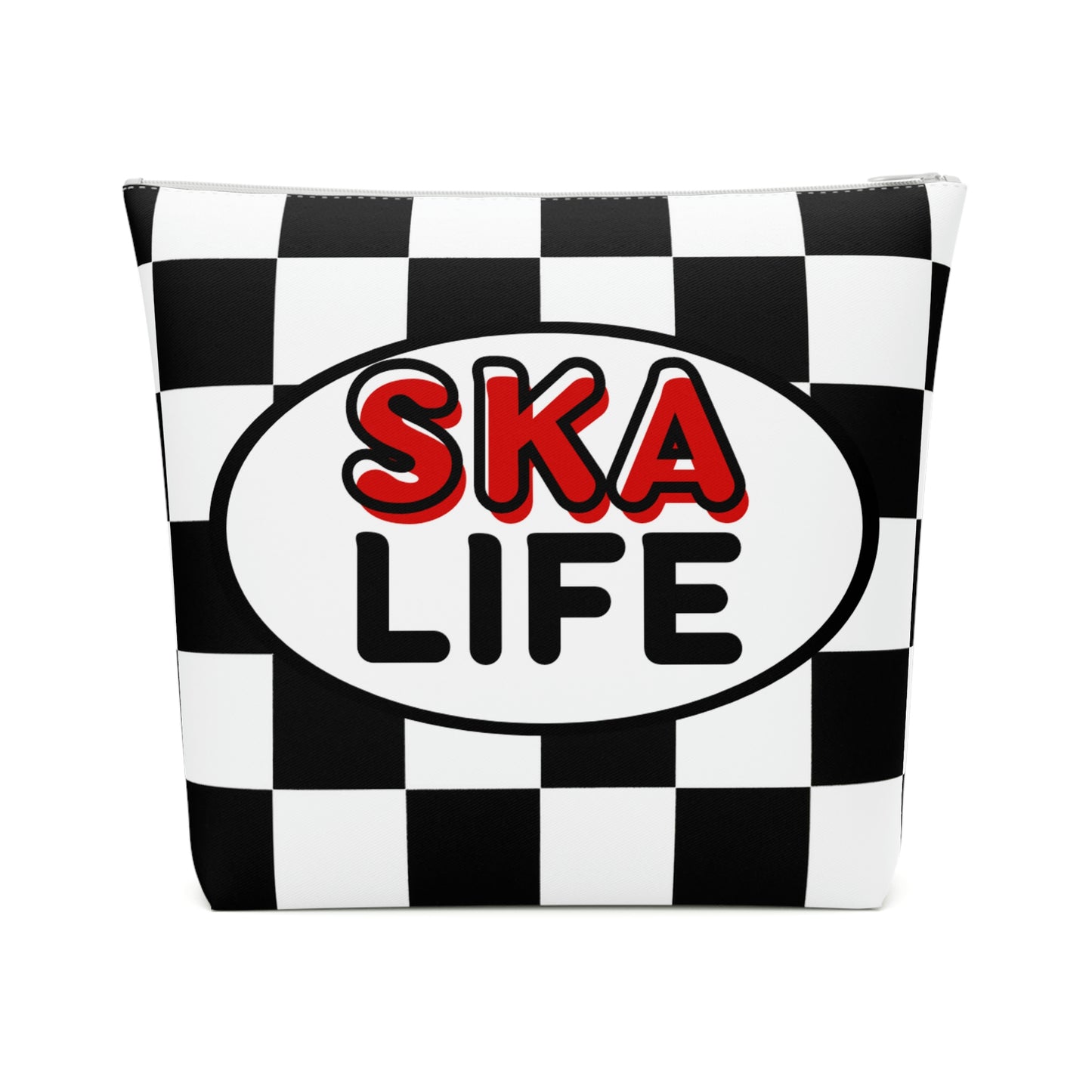 Ska life retro checkered Makeup Bag