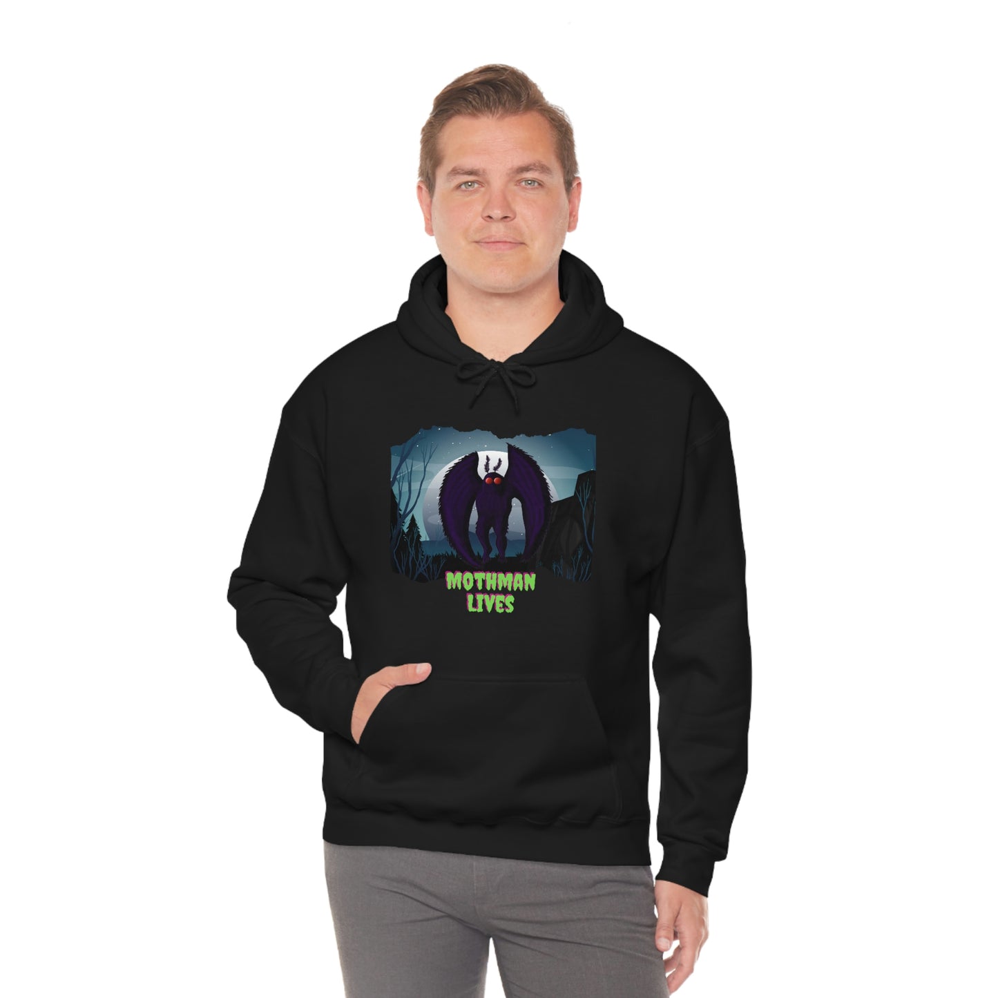 Mothman Lives Cryptid Hoodie