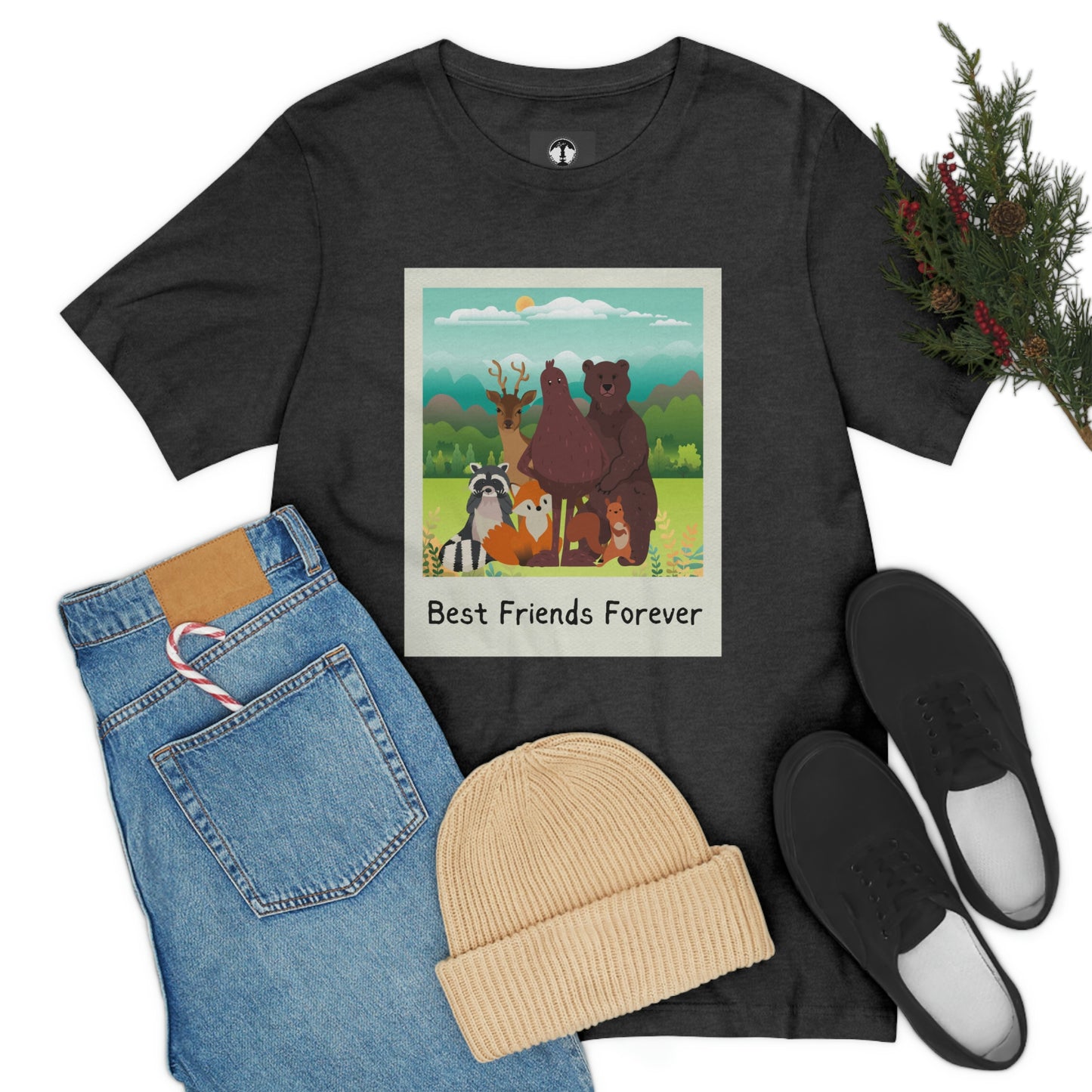 Best Friends Forever Bigfoot Cryptid Short Sleeve Tee
