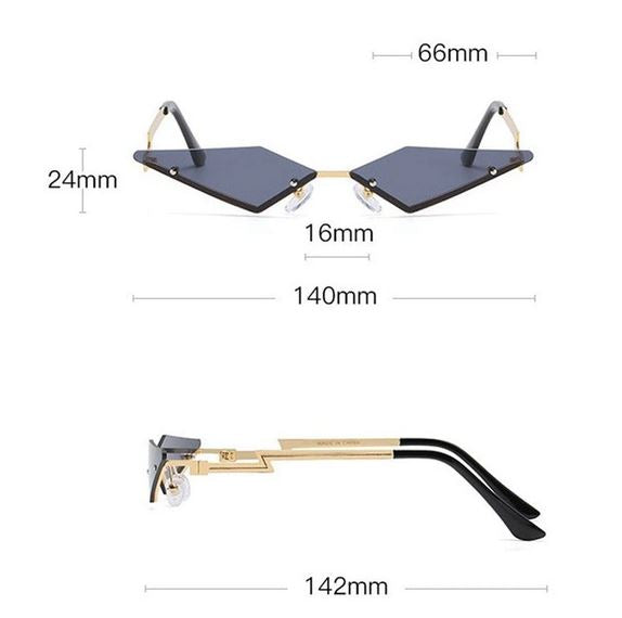 Cyberpunk / Gothic Angular Geometric Sunglasses Lord and Lady Towers