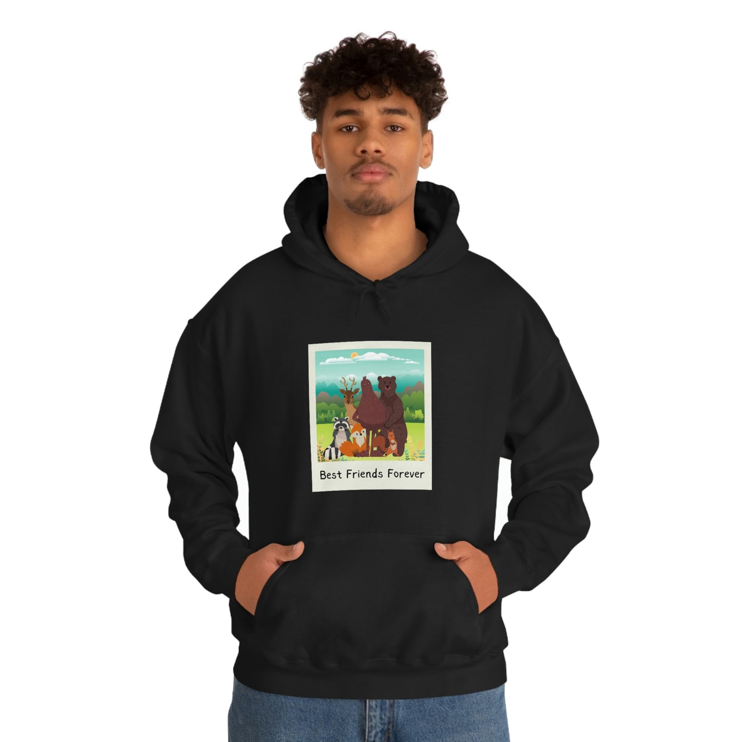 Best Friends Forever Bigfoot Cryptid Hooded Sweatshirt