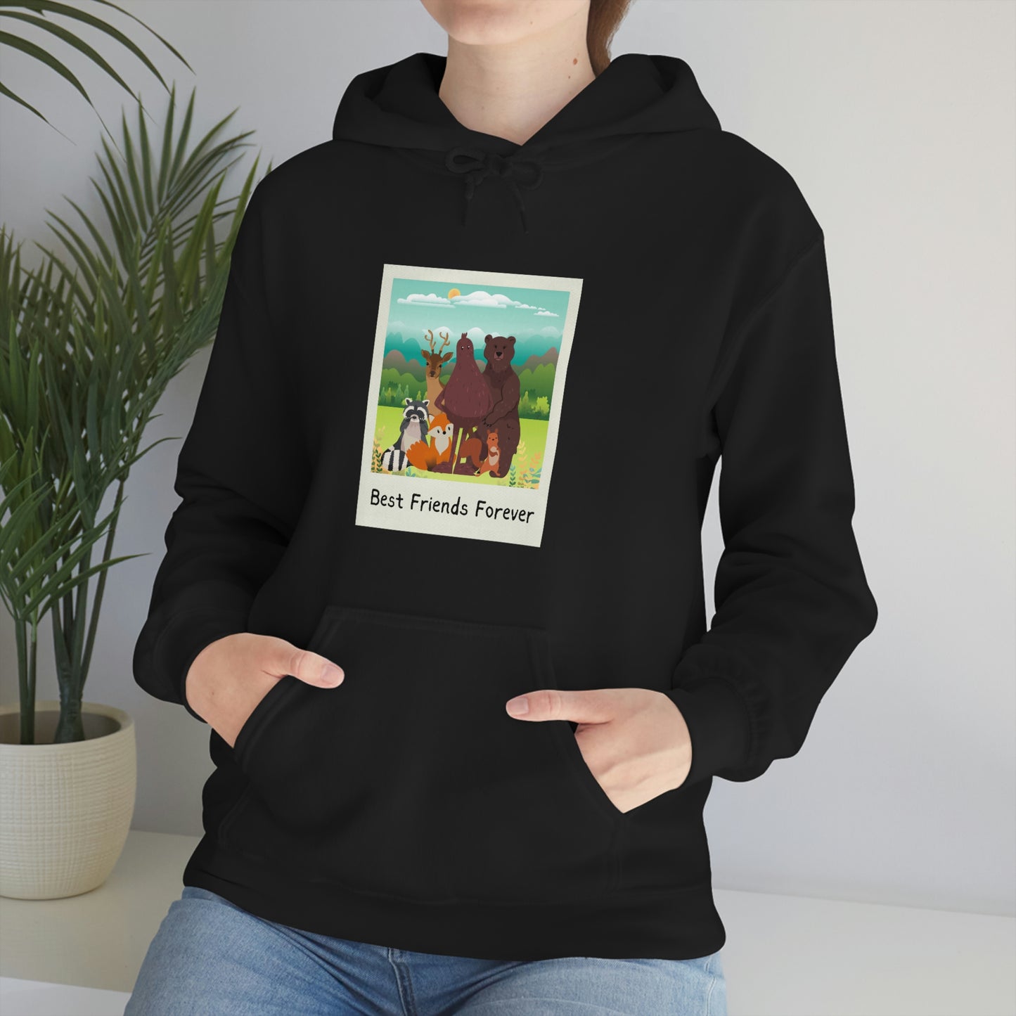 Best Friends Forever Bigfoot Cryptid Hooded Sweatshirt