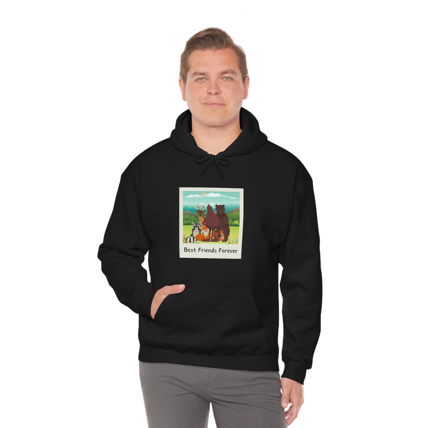 Best Friends Forever Bigfoot Cryptid Hooded Sweatshirt