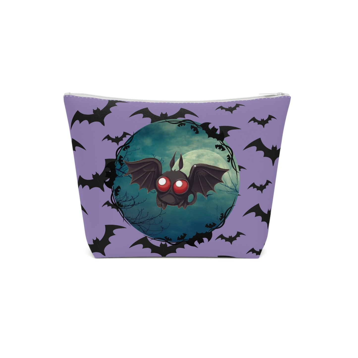 Adorable Pastel Goth Kawaii Bat Makeup Bag
