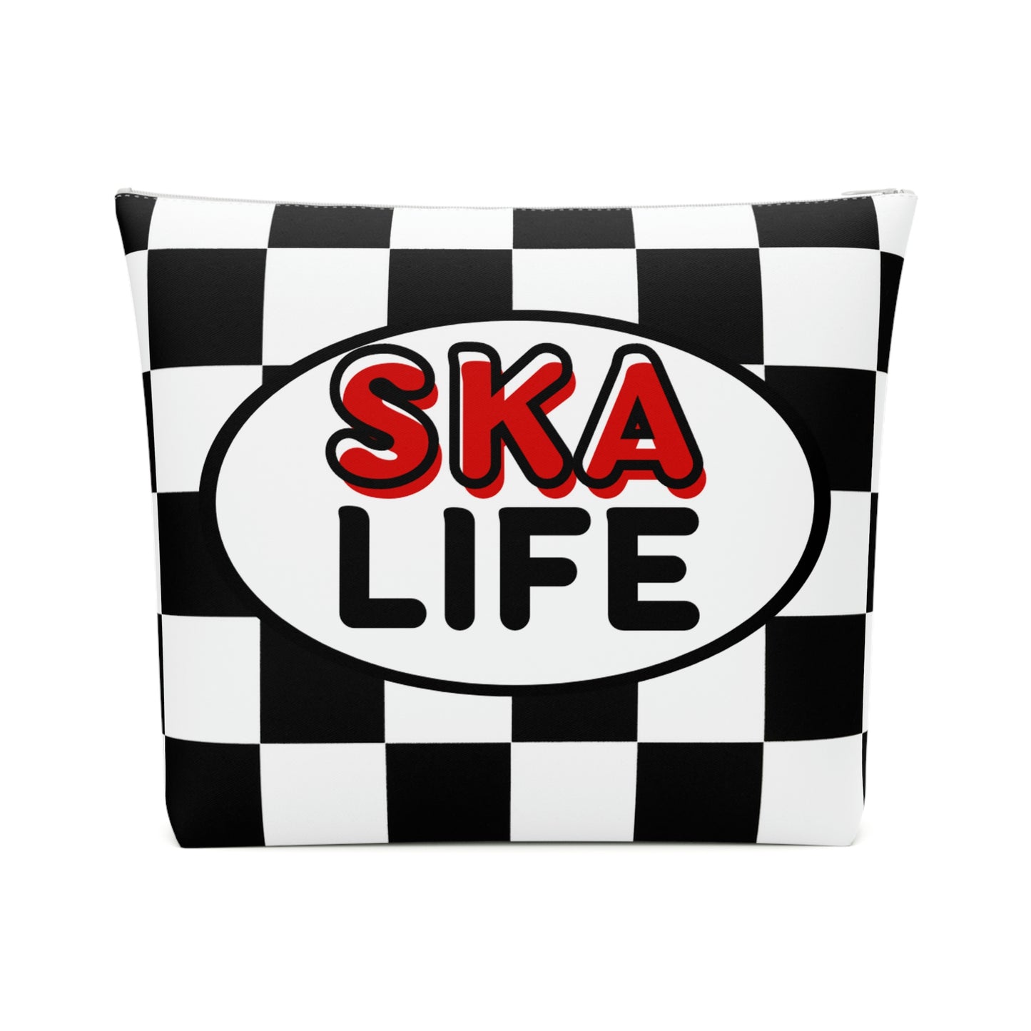 Ska life retro checkered Makeup Bag