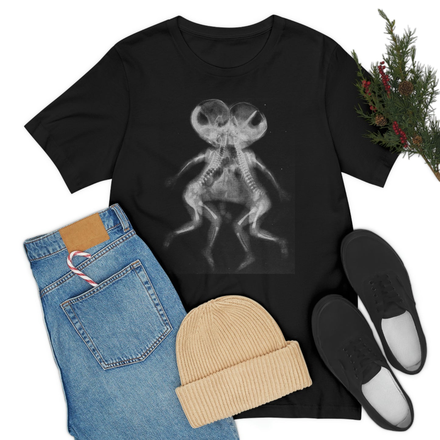 Gothic Punk Sideshow Conjoined Twin Xray shirt Lord and Lady Towers