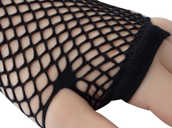 Long Black Fishnet Fingerless Gloves in Multiple Colors Lord and Lady Towers