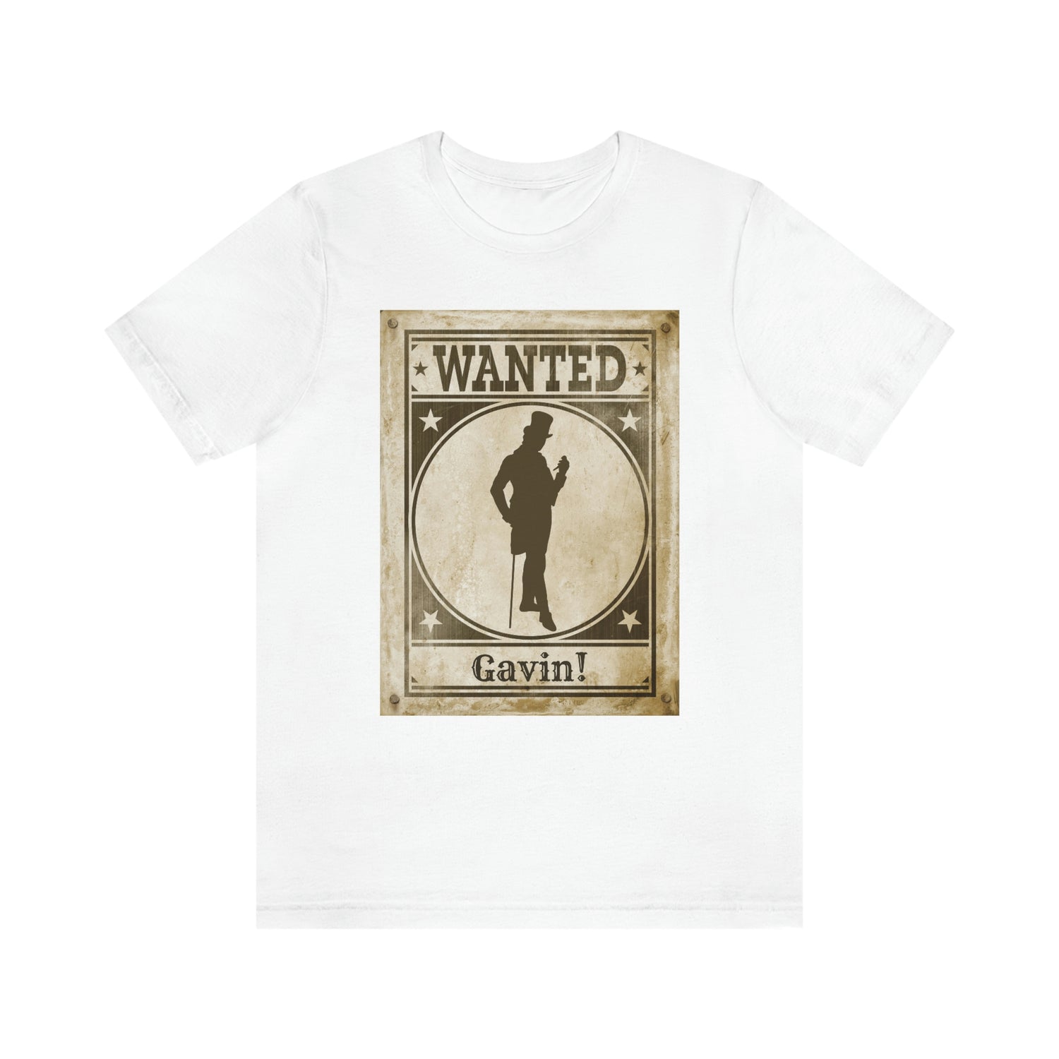 GAVIN  Wanted Sign - Have you seen my mate Gavin? Red Dead Redemption inspired parady tshirt Lord and Lady Towers