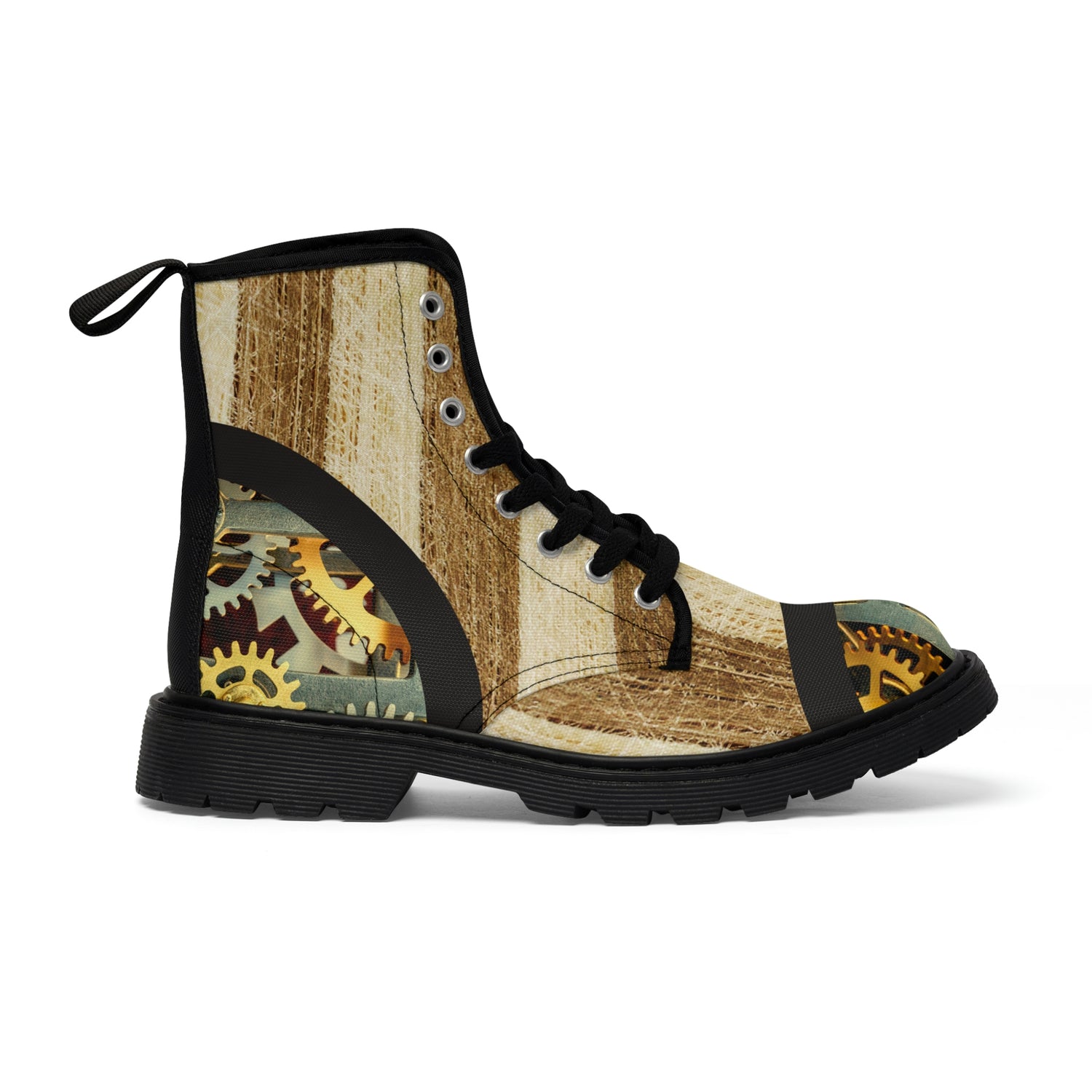 Men's Steampunk Gear Canvas Boots Lord and Lady Towers