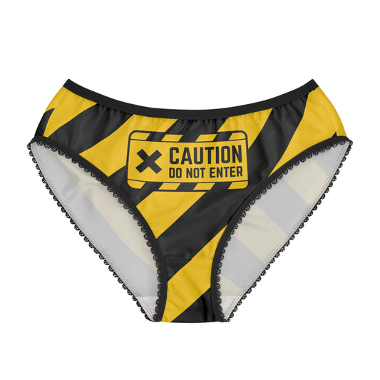 Caution Do Not Enter Hazard Stripe Briefs