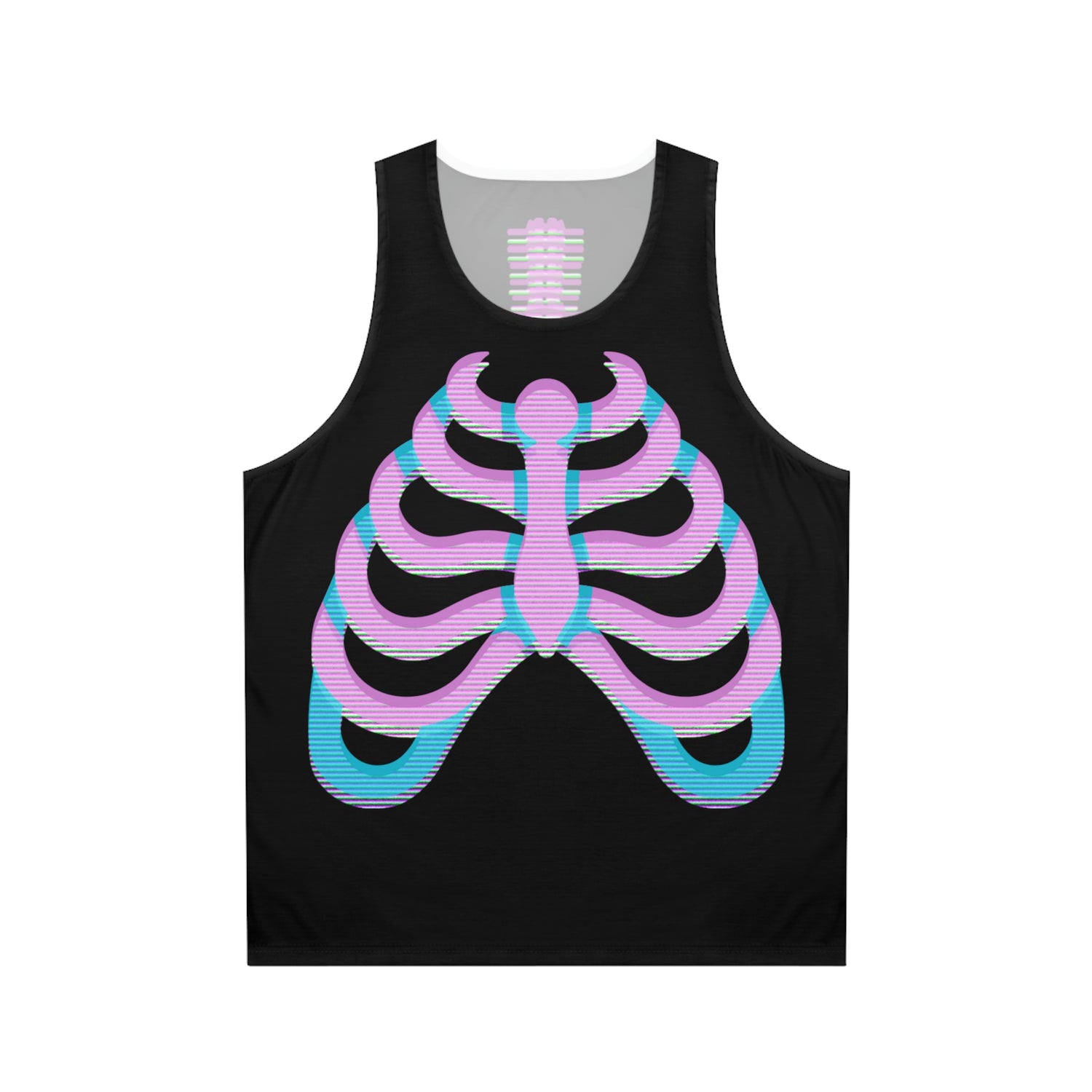 Gothic /Retro Wave Rib and Spine Tank Top Lord and Lady Towers