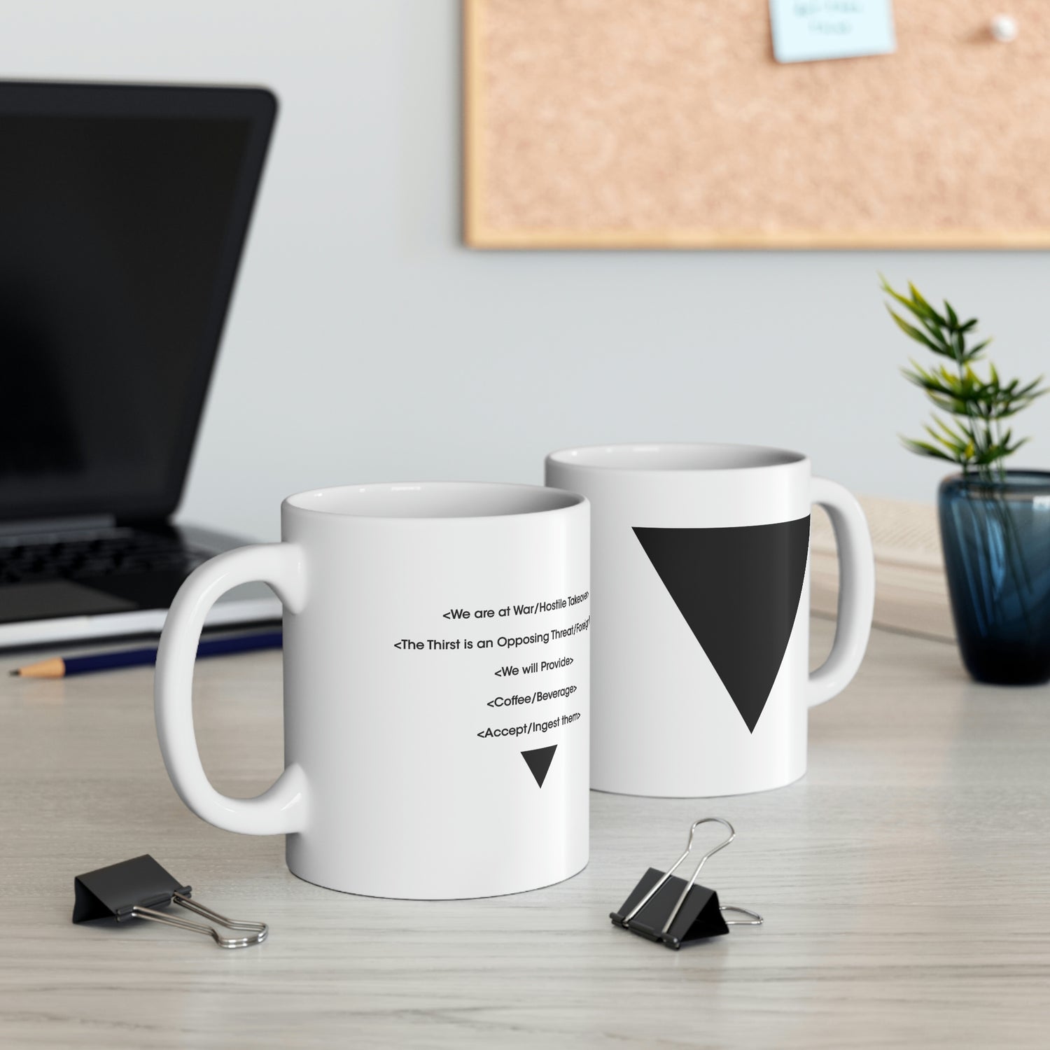 Control Inspired The Board Coffee Quote Mug Lord and Lady Towers