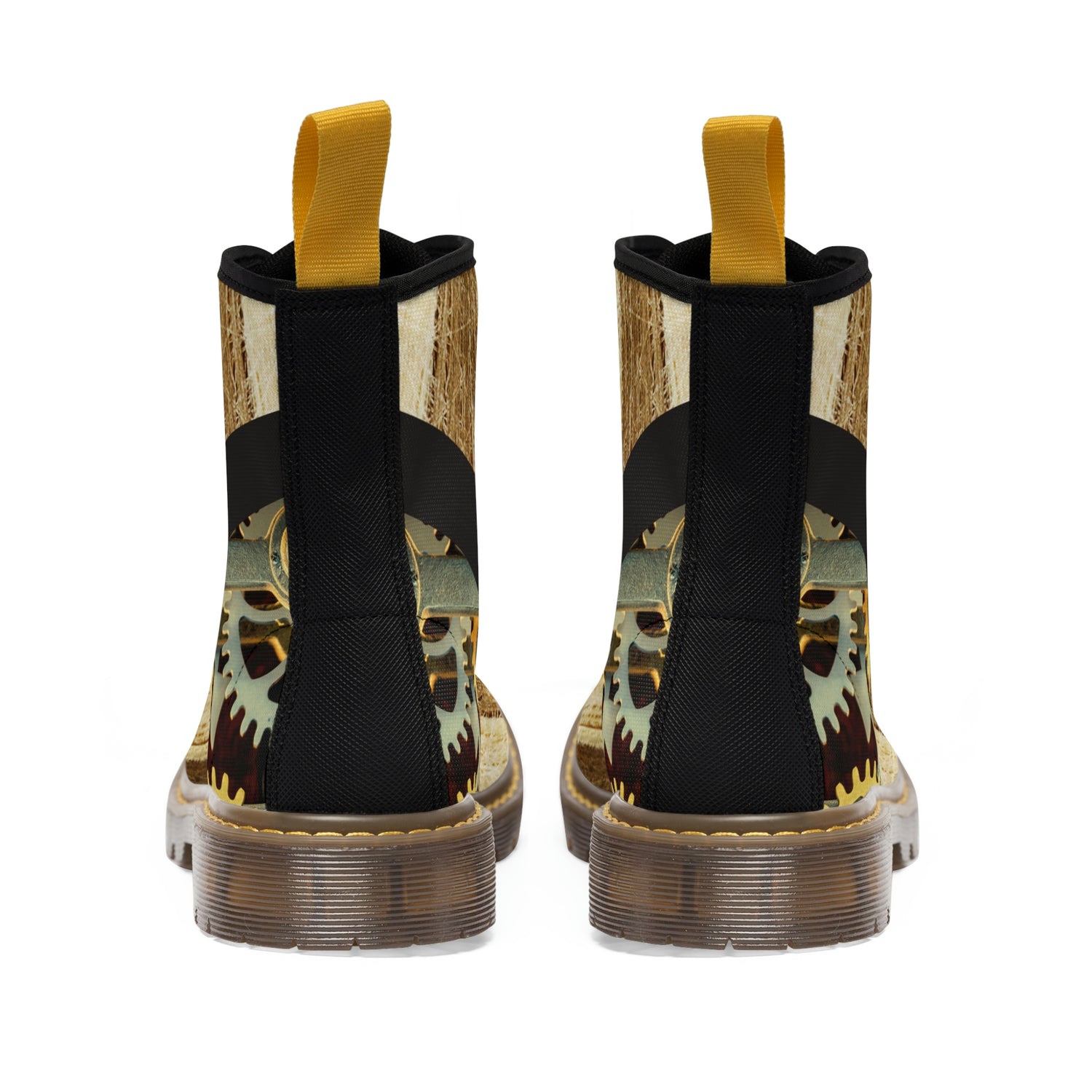 Women's Steampunk Gear Canvas Boots Lord and Lady Towers