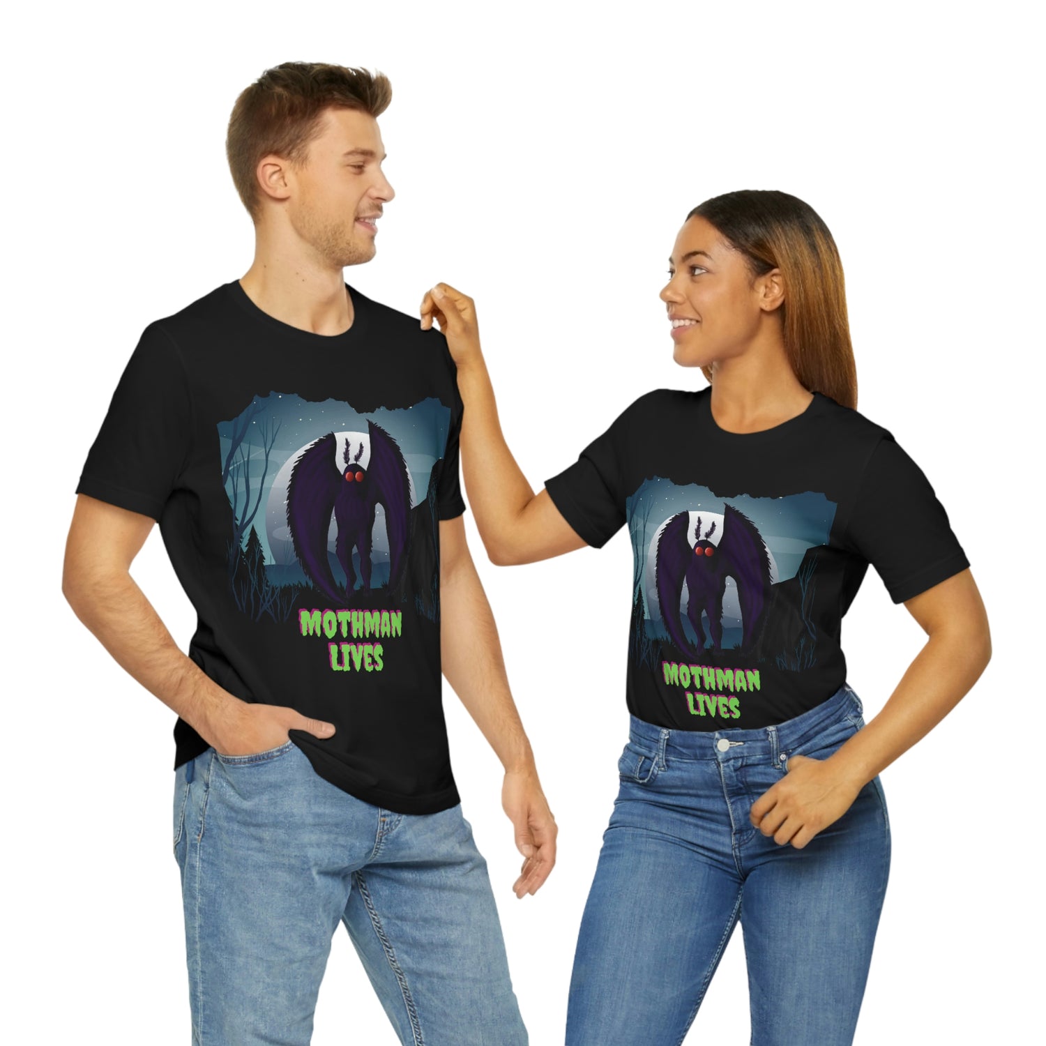 Mothman lives shirt- Awesome Cryptid Tshirt Lord and Lady Towers