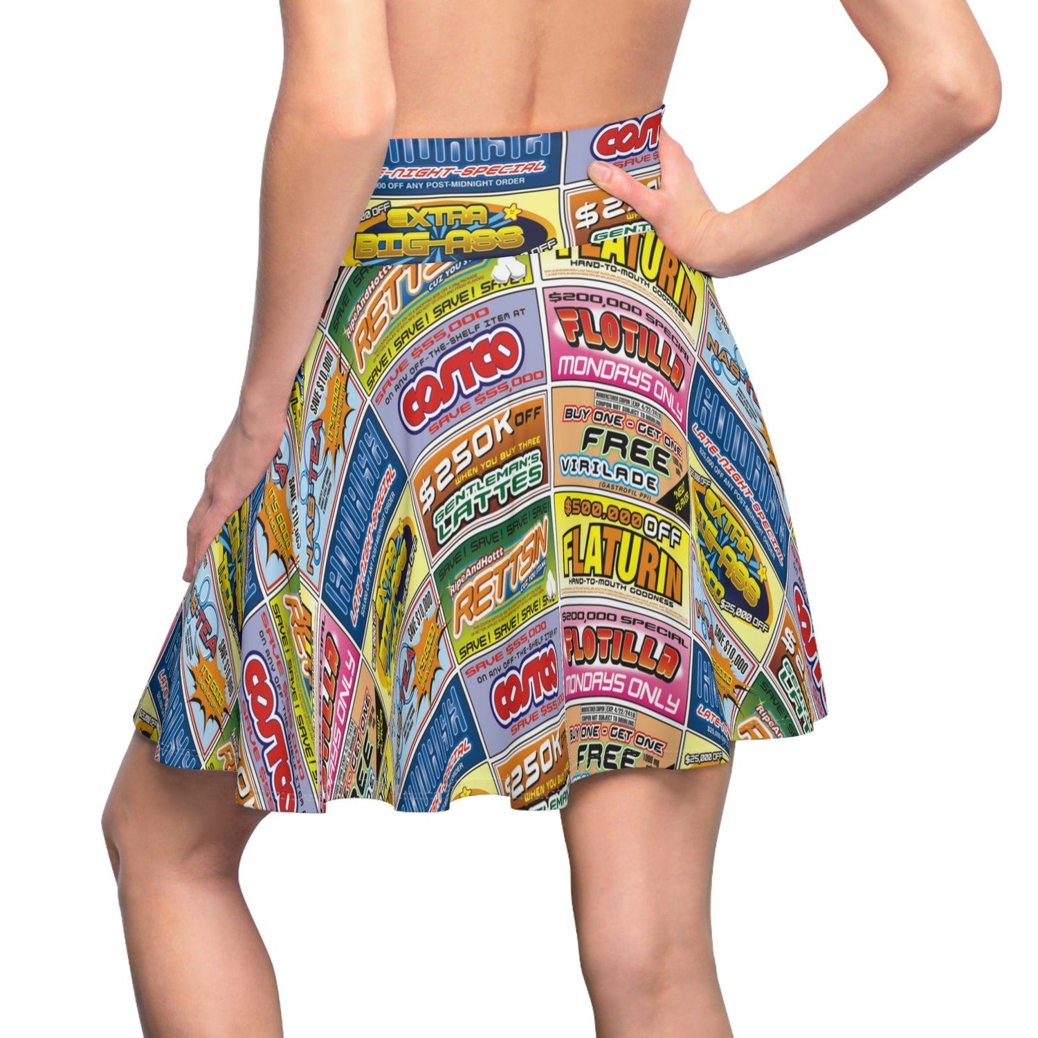 Idiocracy Inspired Women's Skater Skirt Lord and Lady Towers