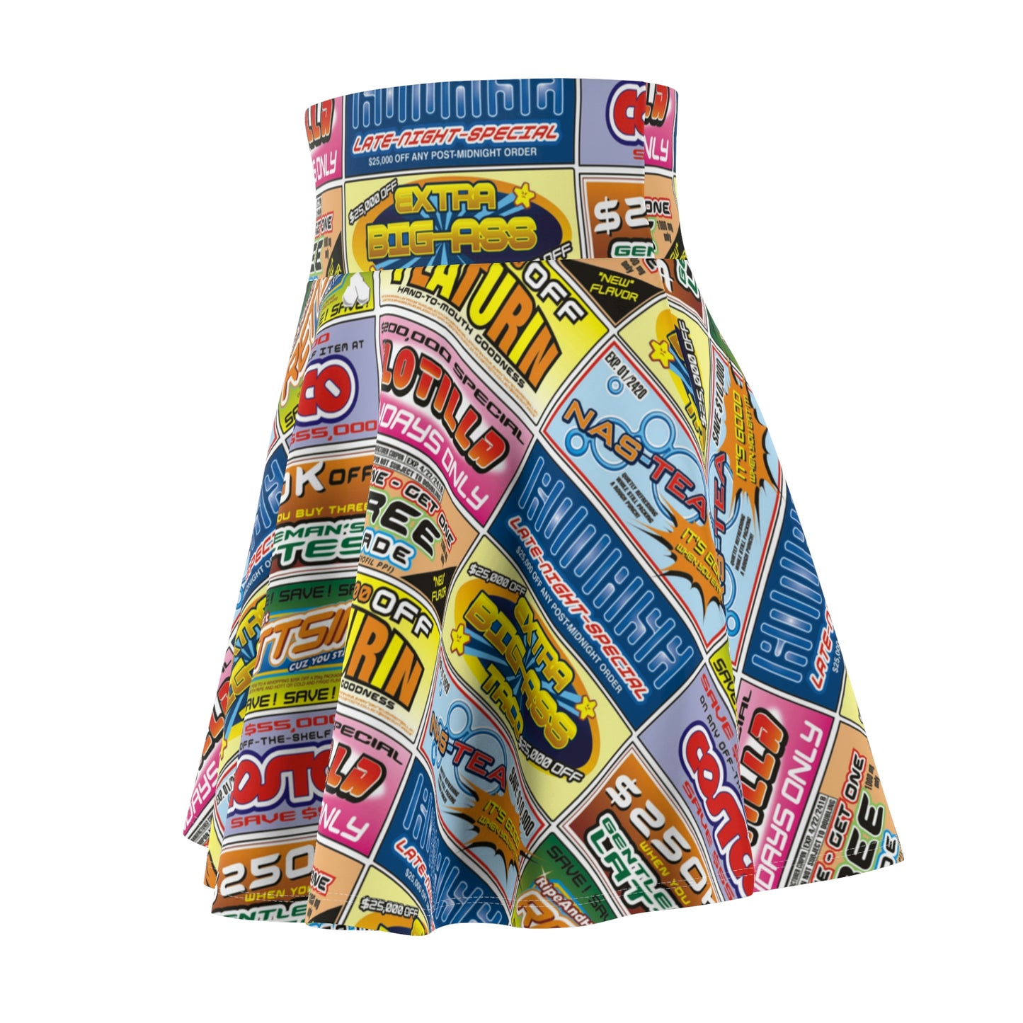 Idiocracy Inspired Women's Skater Skirt Lord and Lady Towers