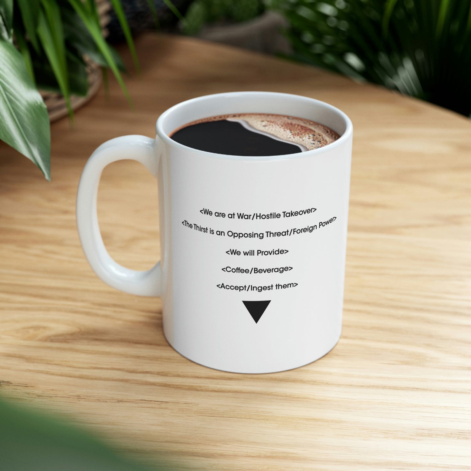 Control Inspired The Board Coffee Quote Mug Lord and Lady Towers