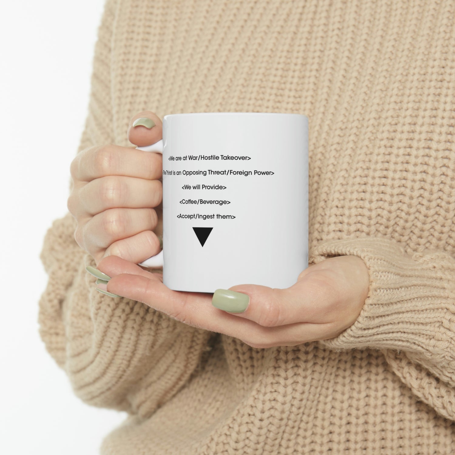 Control Inspired The Board Coffee Quote Mug Lord and Lady Towers