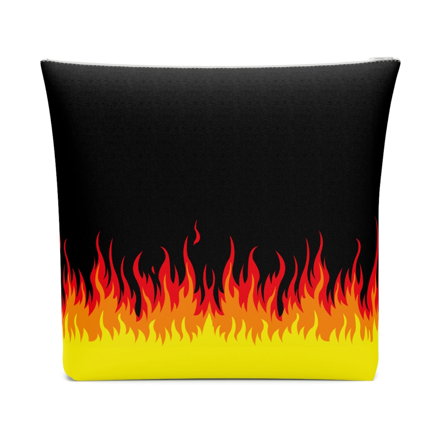 Lit Flames of Hell Retro Flames Punk Makeup Bag