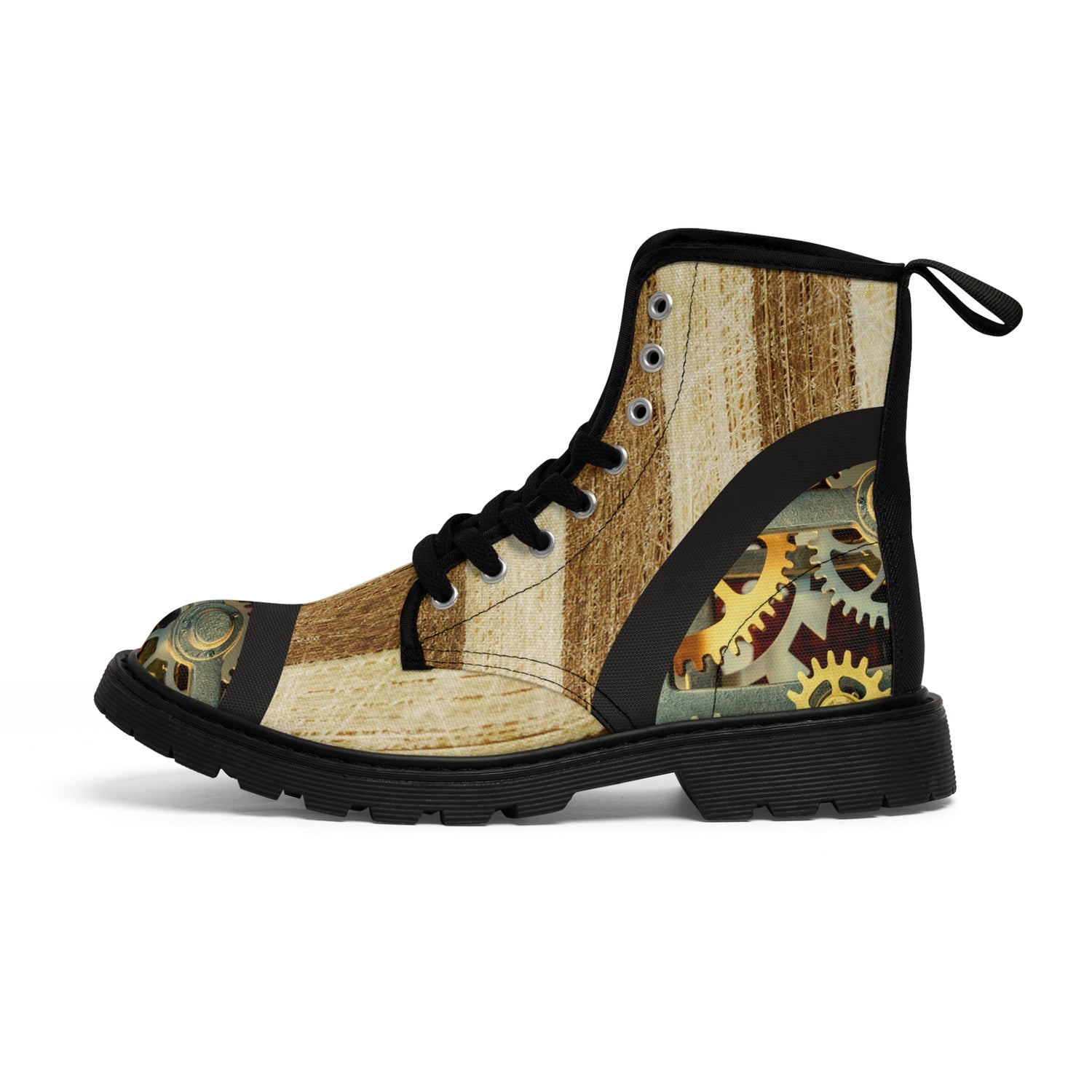 Men's Steampunk Gear Canvas Boots Lord and Lady Towers