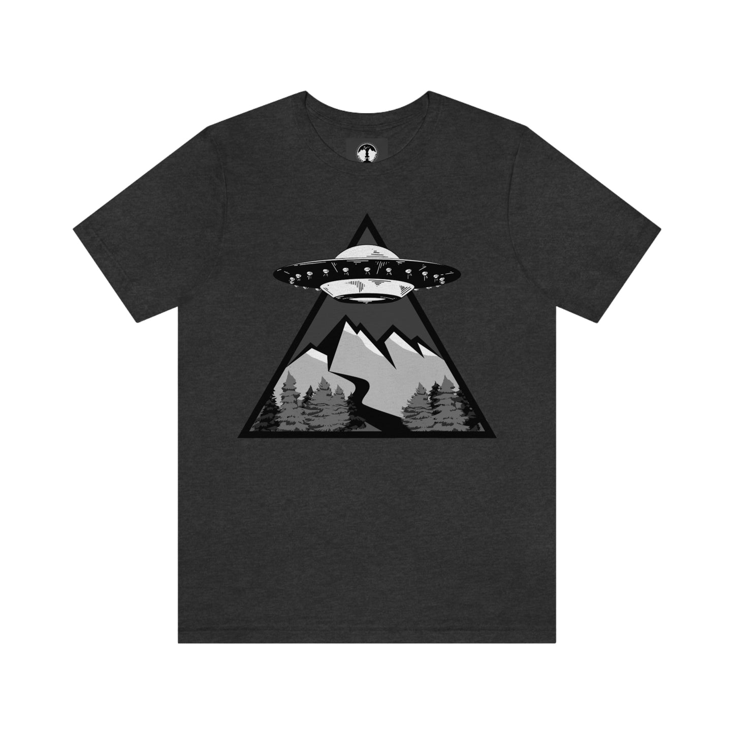 UFO Mountain Forest Scene Shirt Super Soft Tshirt