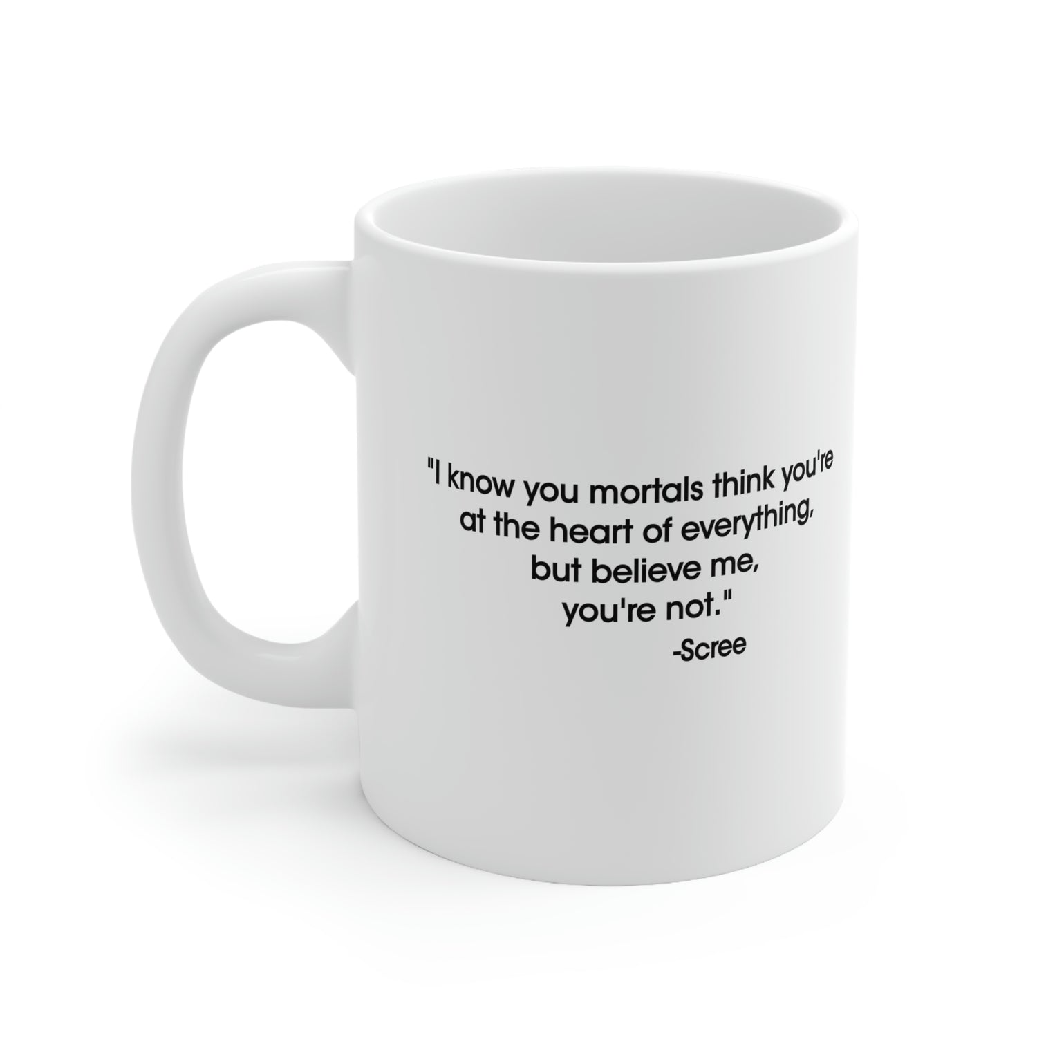 Primal Video Game Scree Quote with Tattoo Graphic Mug Lord and Lady Towers