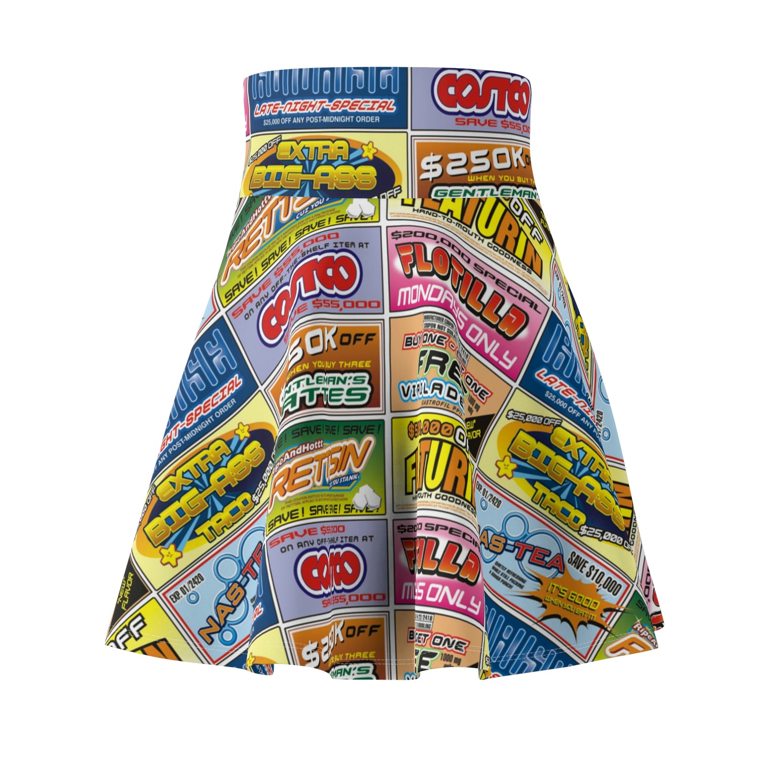 Idiocracy Inspired Women's Skater Skirt Lord and Lady Towers