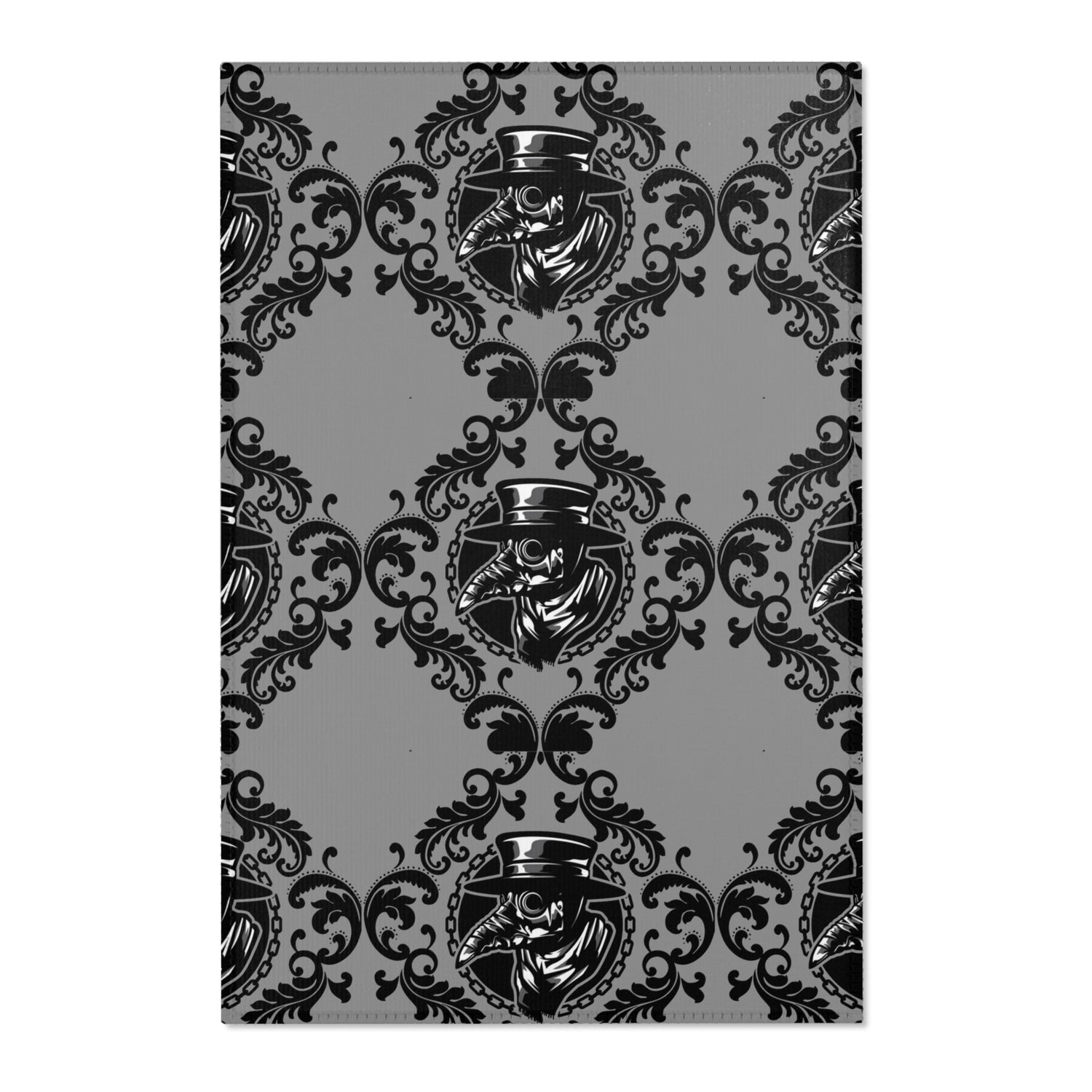 Plague Doctor Gothic Inspired Area Rug Lord and Lady Towers