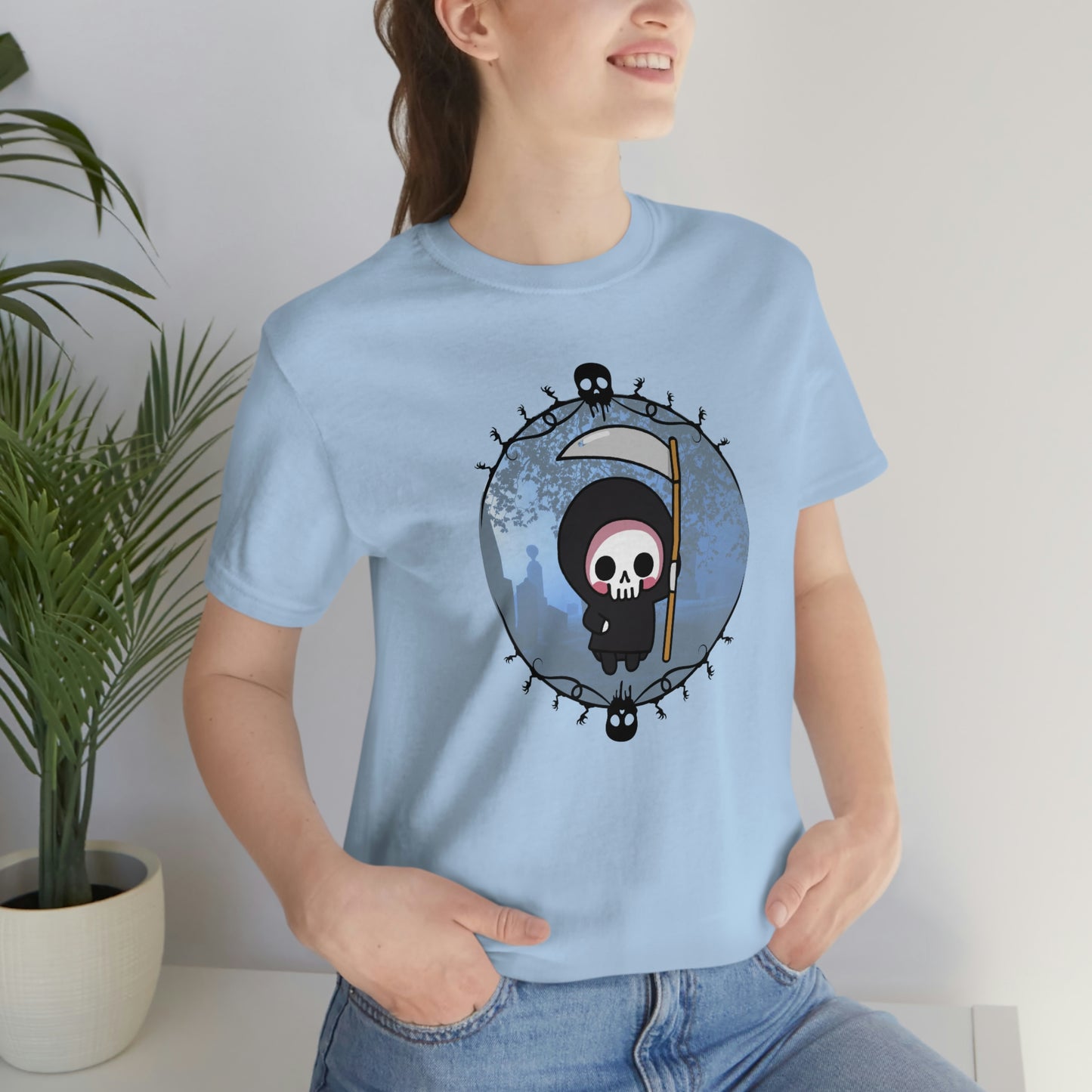 Kawaii Grim Reaper Gothic Shirt- Great for Pastel Goth Look Lord and Lady Towers