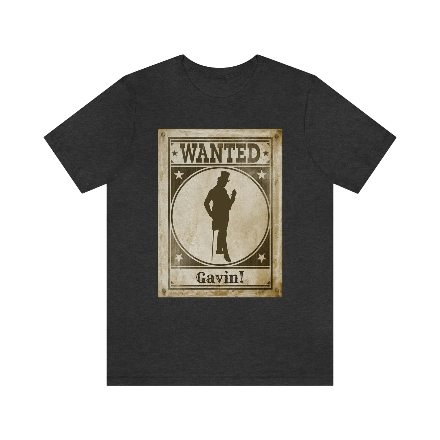 GAVIN  Wanted Sign - Have you seen my mate Gavin? Red Dead Redemption inspired parady tshirt Lord and Lady Towers