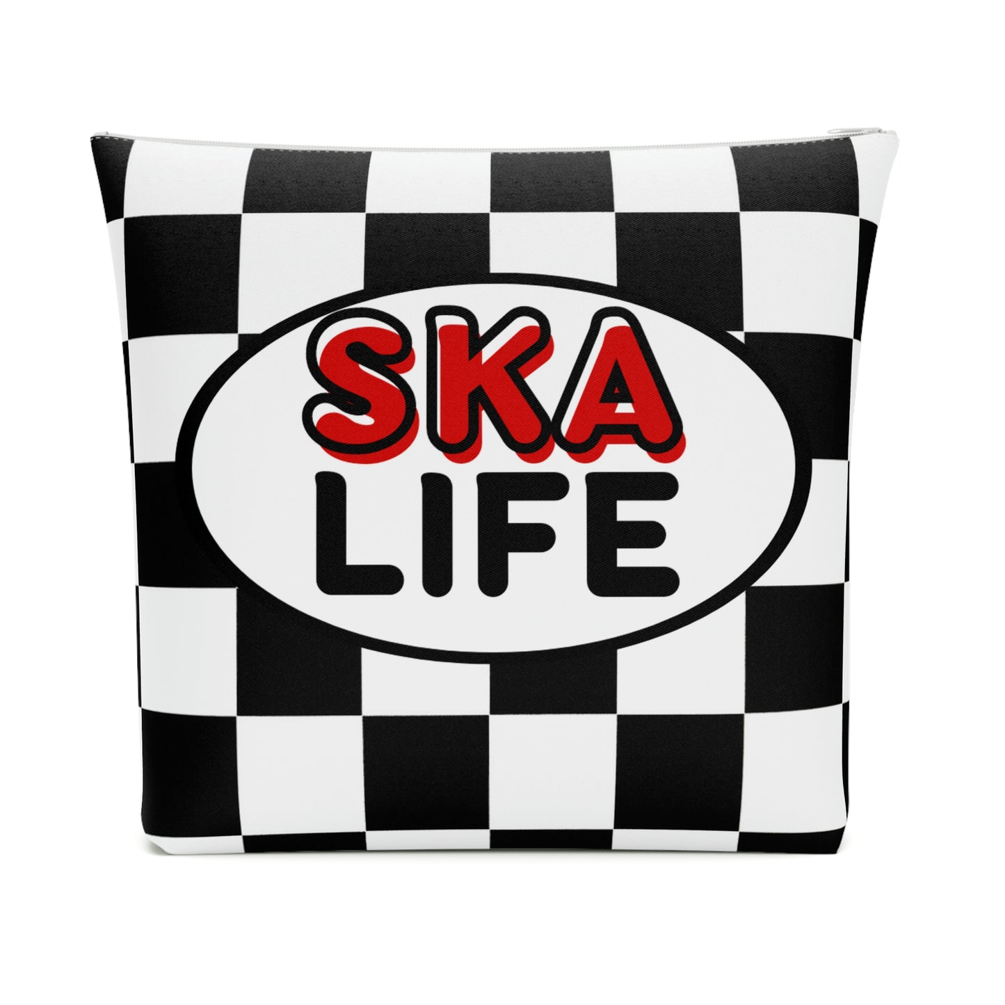 Ska life retro checkered Makeup Bag