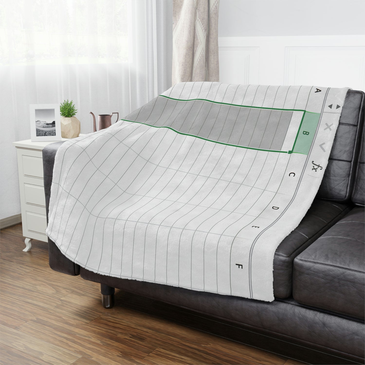 Excel Spread Sheet Blanket -Pun Gift Lord and Lady Towers