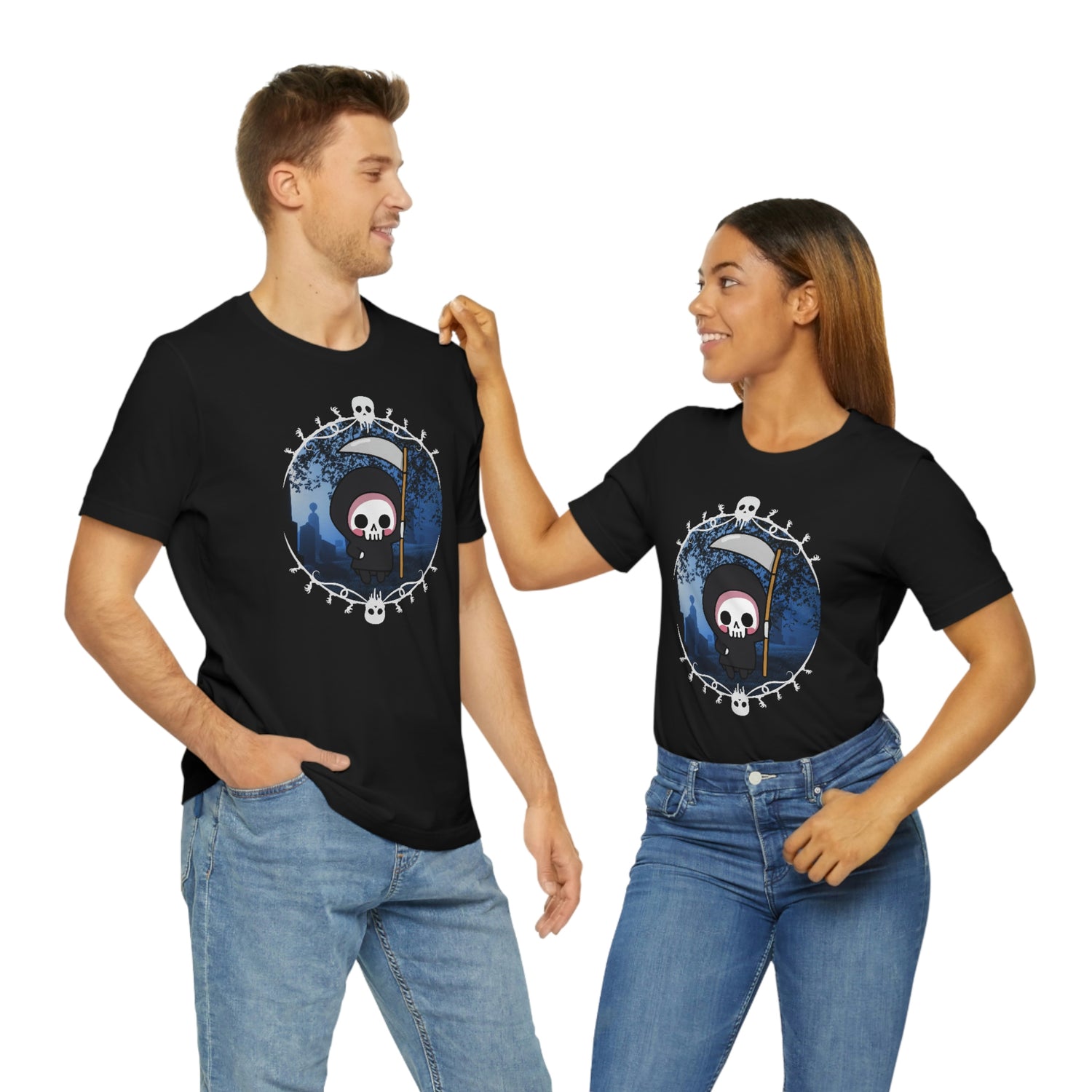 Kawaii Grim Reaper Gothic Shirt- Great for Pastel Goth Look Lord and Lady Towers