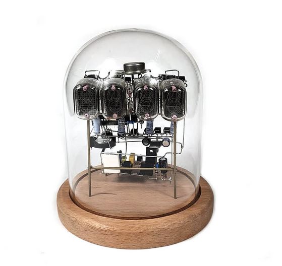 Nixie Tube Assemble Yourself Steampunk Retro Clock with Remote Lord and Lady Towers