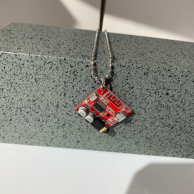 Cyberpunk Circuit Board Necklaces Lord and Lady Towers