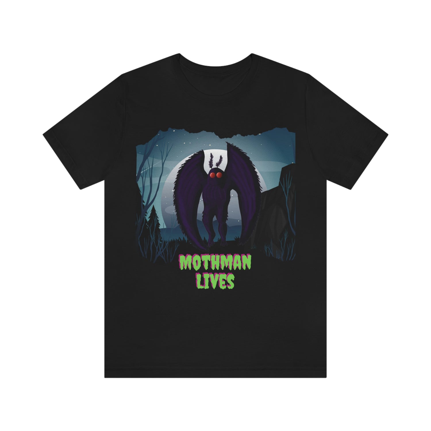Mothman lives shirt- Awesome Cryptid Tshirt Lord and Lady Towers