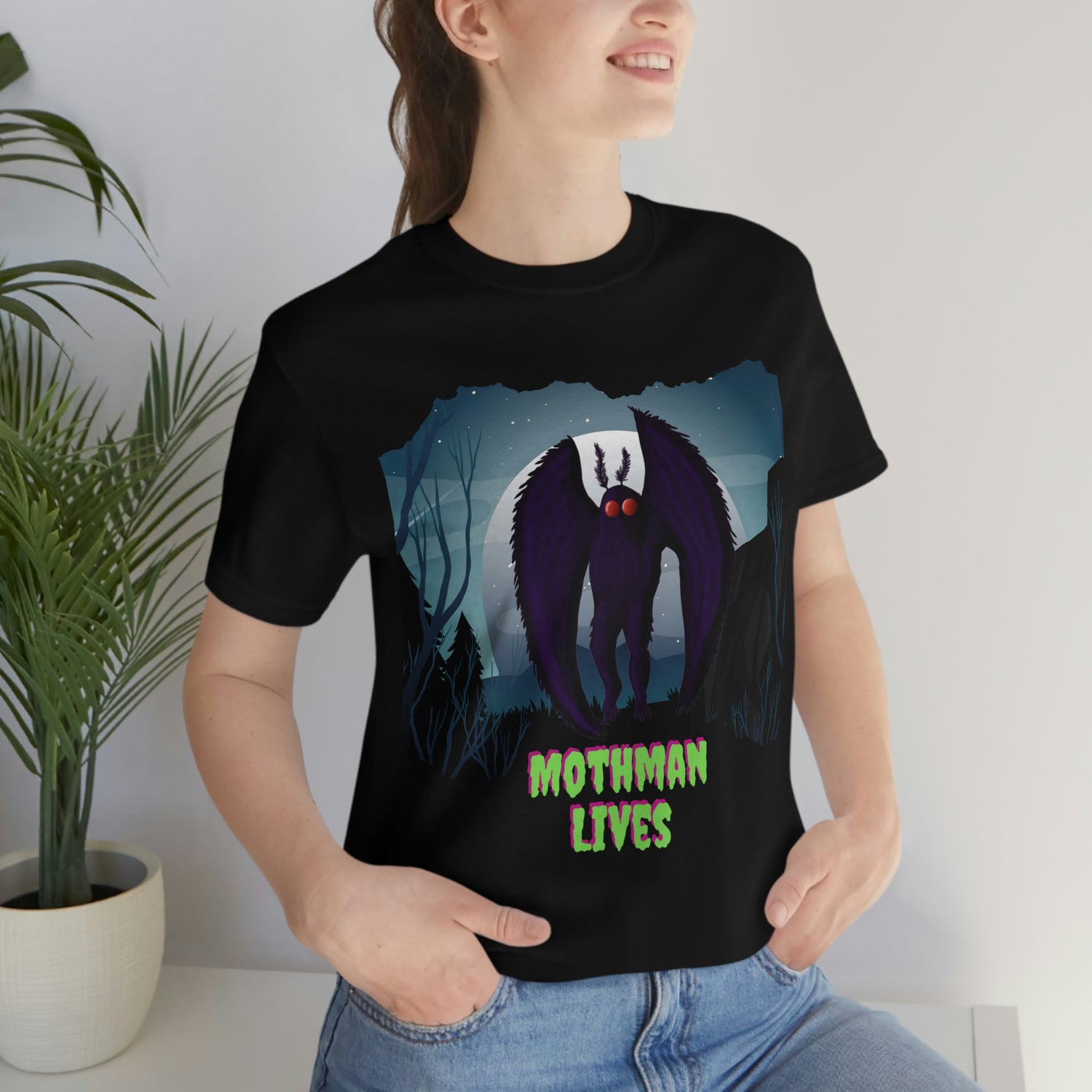Mothman lives shirt- Awesome Cryptid Tshirt Lord and Lady Towers
