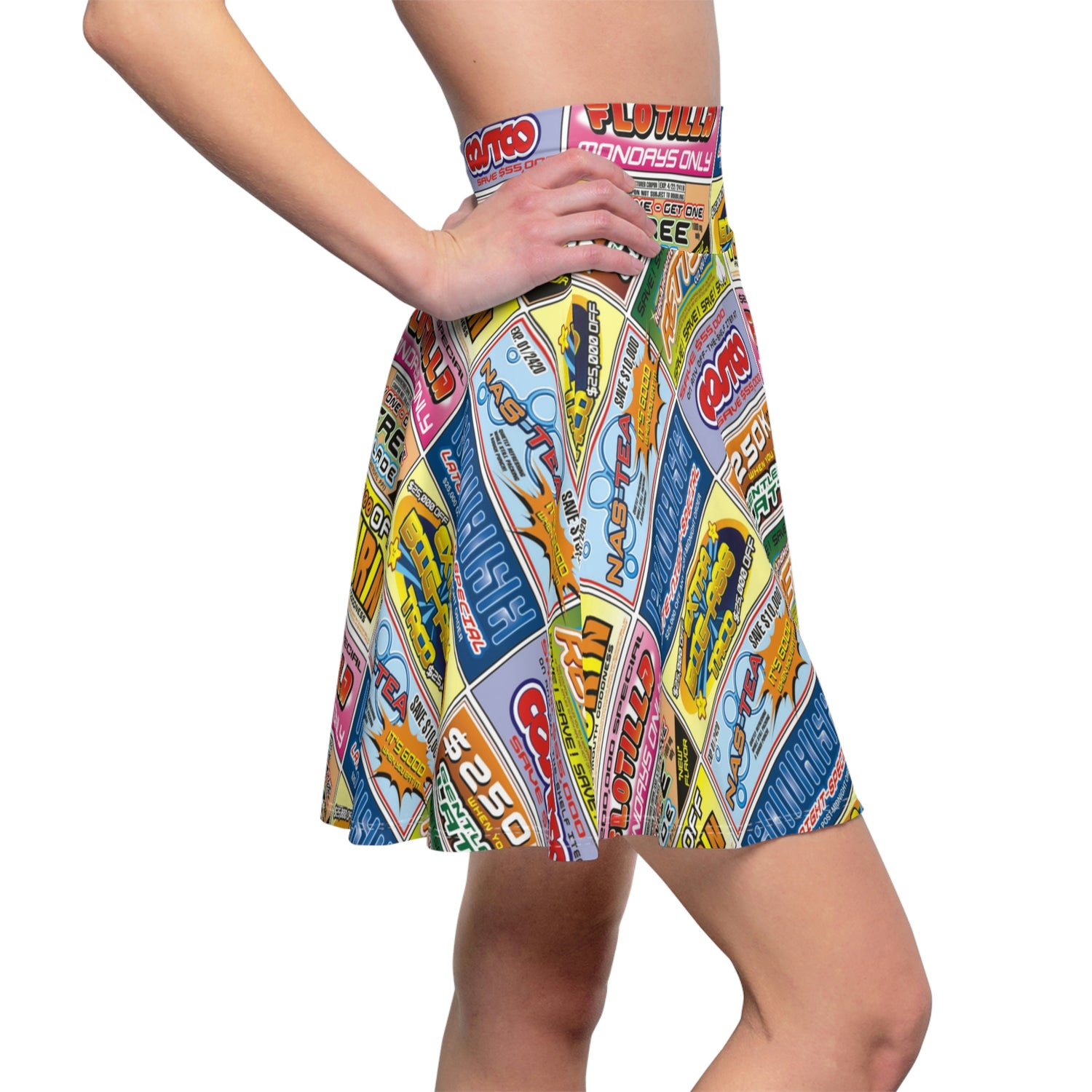 Idiocracy Inspired Women's Skater Skirt Lord and Lady Towers