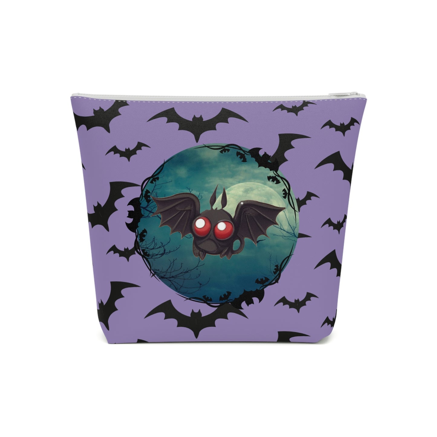 Adorable Pastel Goth Kawaii Bat Makeup Bag