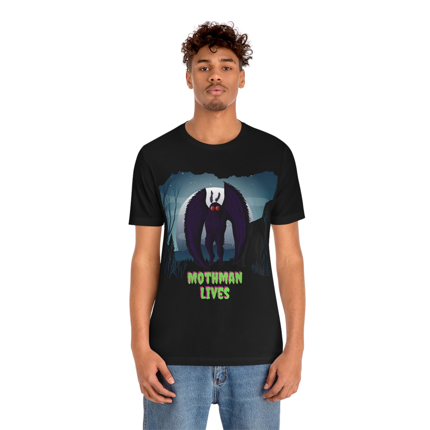 Mothman lives shirt- Awesome Cryptid Tshirt Lord and Lady Towers